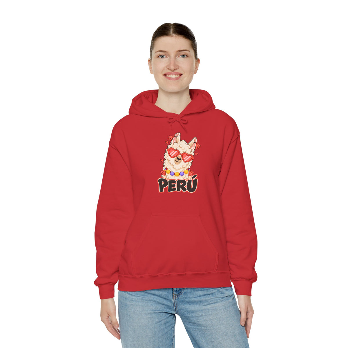Best Cool Llama Peru Hoodie - Heart Sunglasses Llama Gift