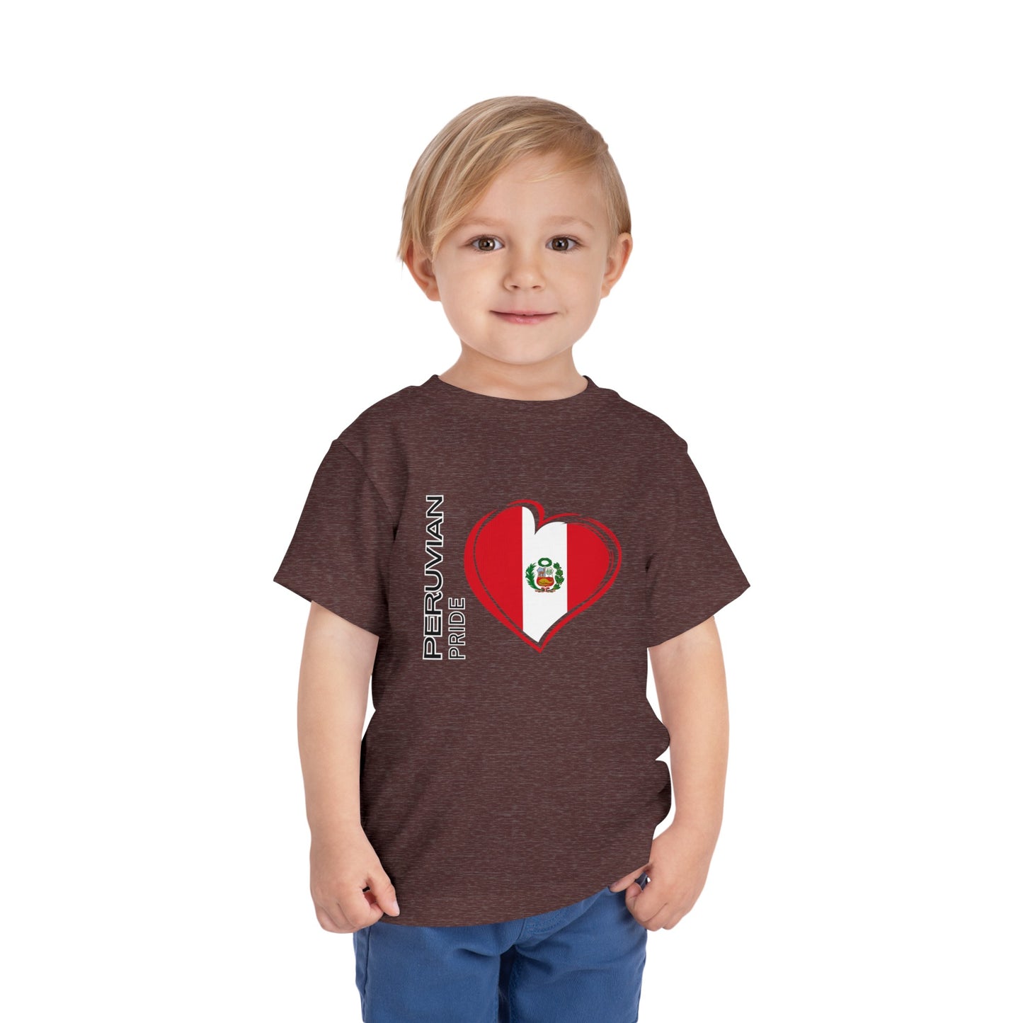 Best PeruvianToddler Short Sleeve Tee "Peruvian Pride Flag"