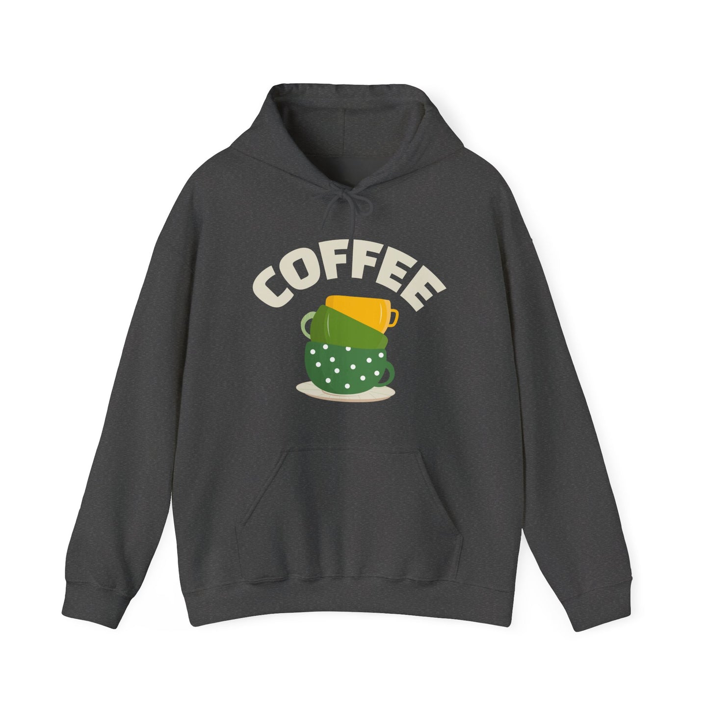☕ Stacked Coffee Cups Hoodie USA | Cozy Coffee Lovers Hoodie