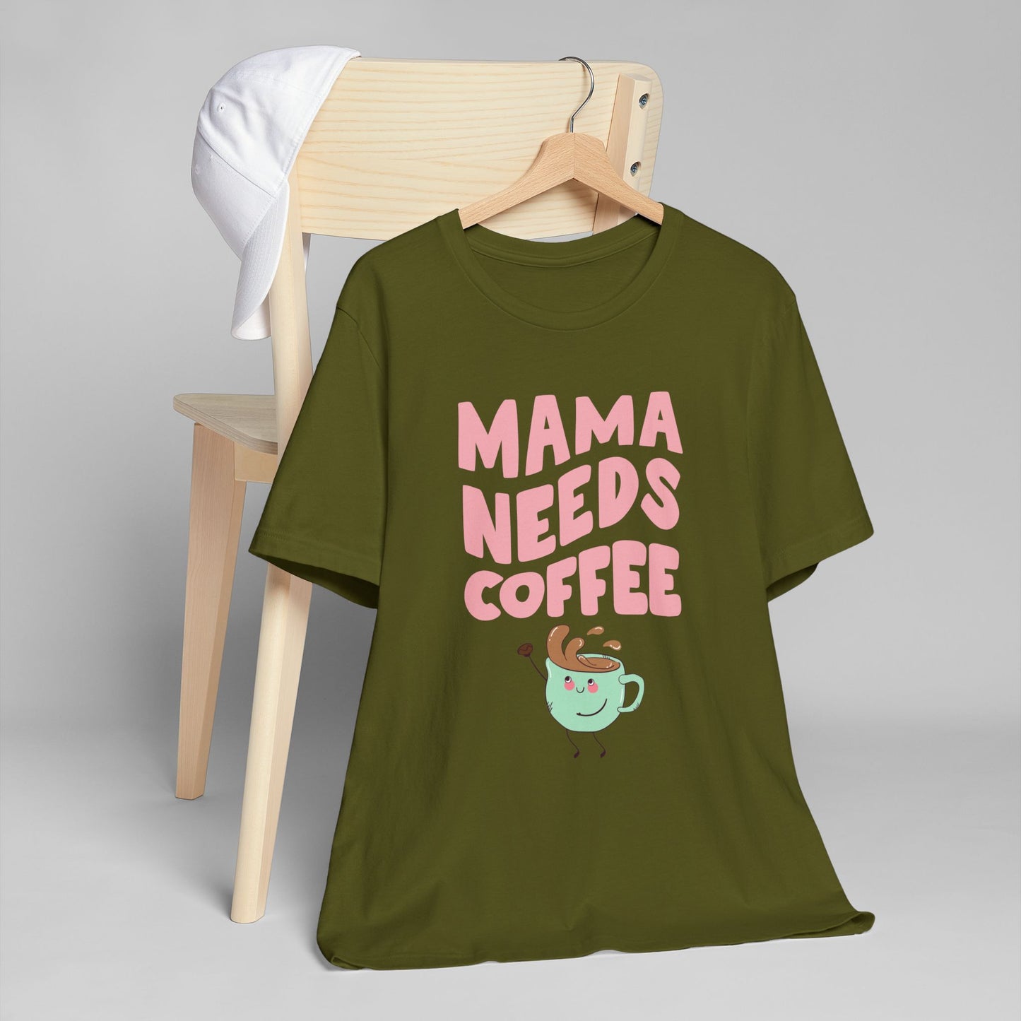 Mama Needs Coffee T-Shirt – Cute Graphic Tee for Moms Who Love Coffee (USA Only)