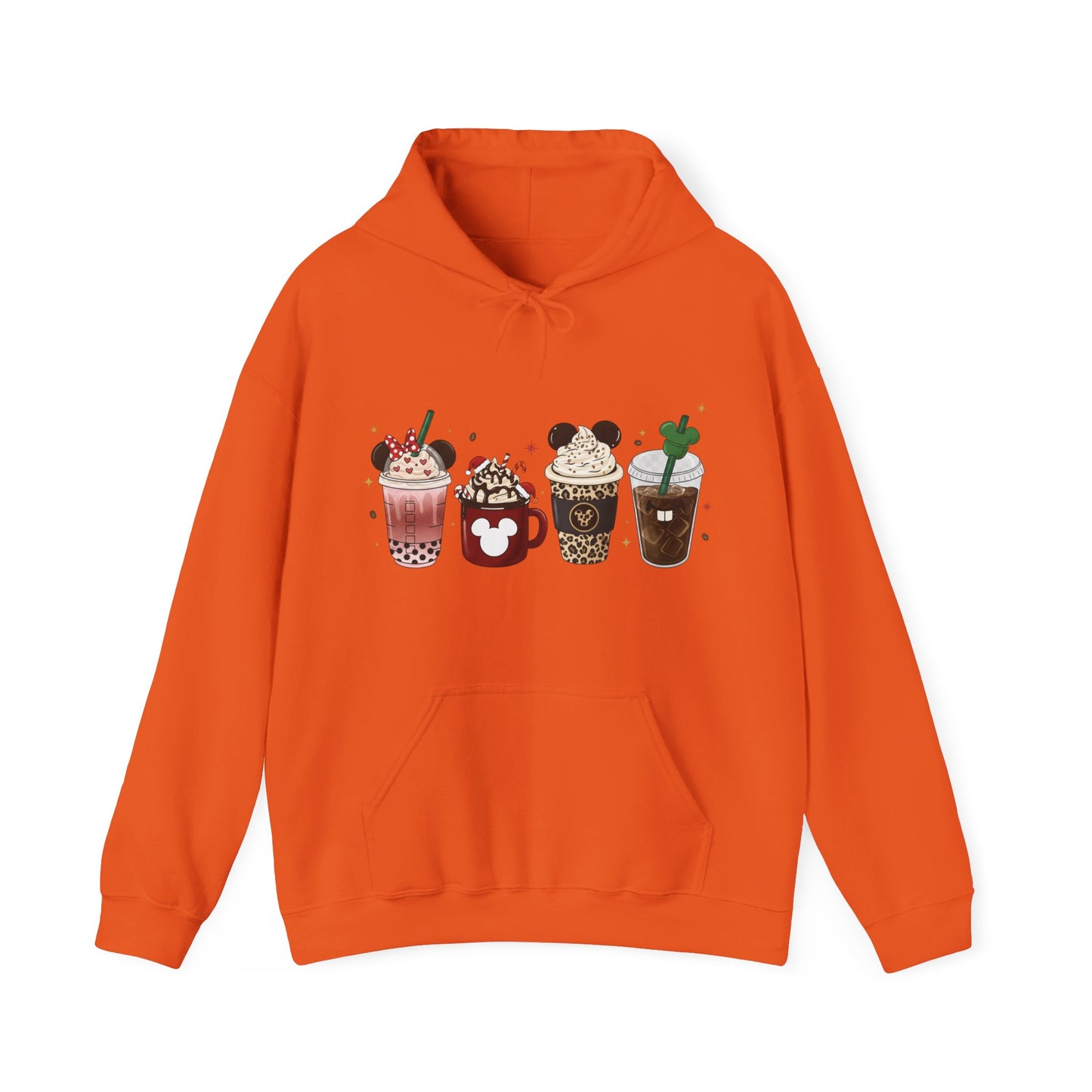 Playful Coffee Drinks Hoodie USA ☕✨ – Unisex Hoodie for Coffee Lovers