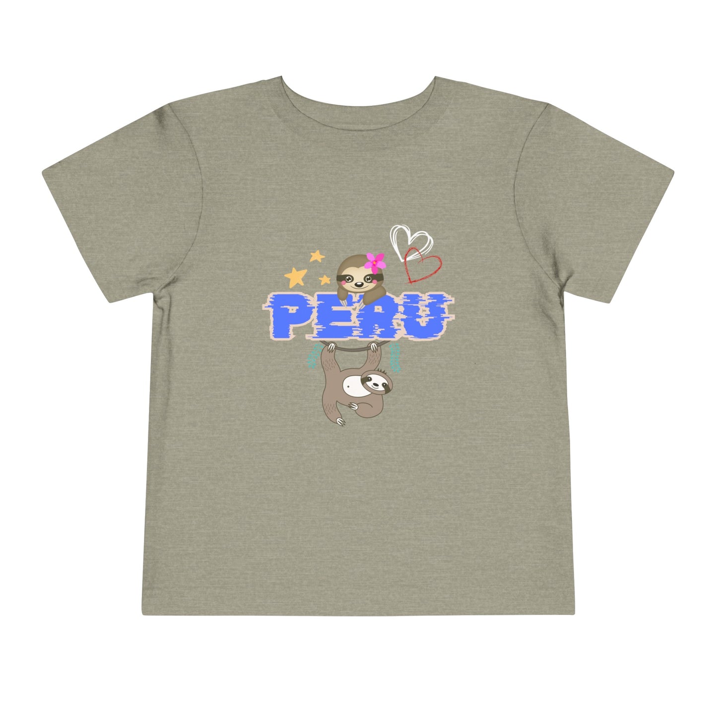 Best PeruvianToddler Short Sleeve Tee "Peruvian Jungle Perezozo"