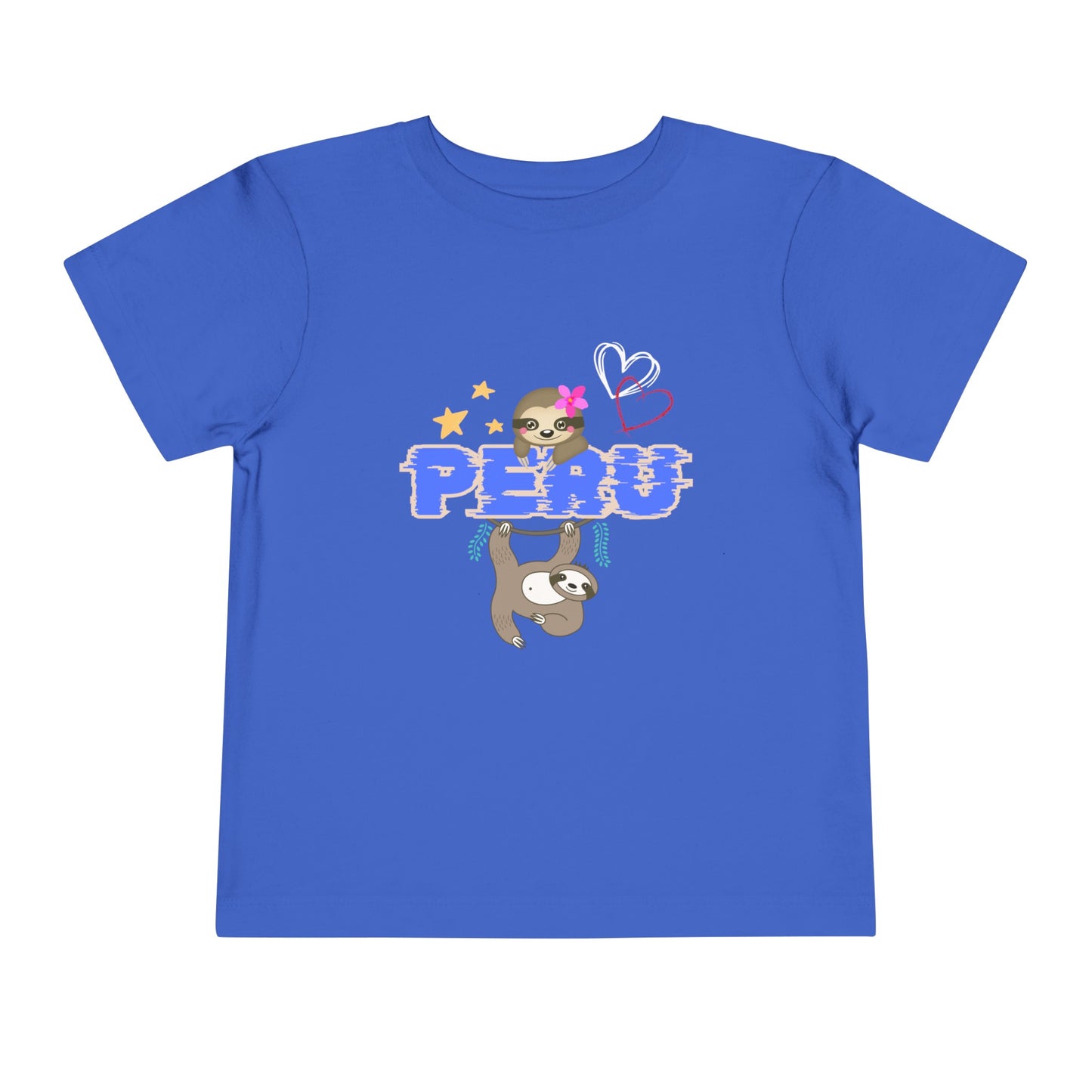 Best PeruvianToddler Short Sleeve Tee "Peruvian Jungle Perezozo"