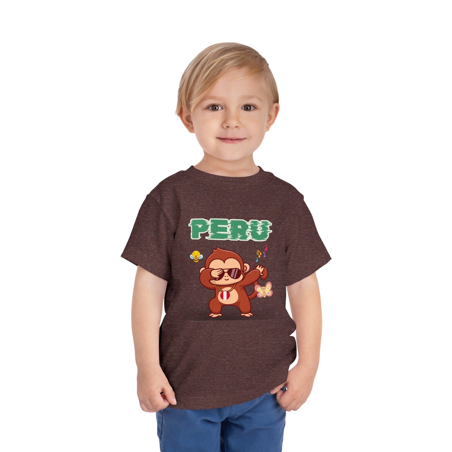 Best PeruvianToddler Short Sleeve Tee "Peruvian Jungle Party"