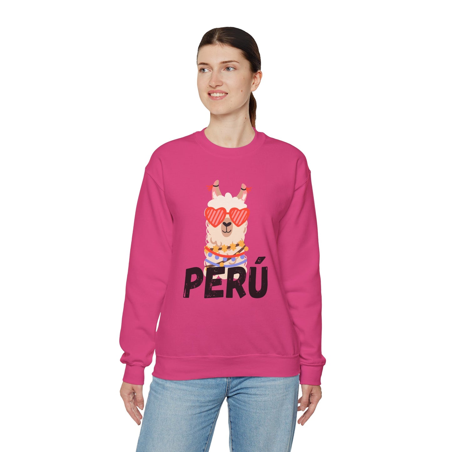 Best Unisex Sweatshirt Peruvian Inspired "Llama Heart"
