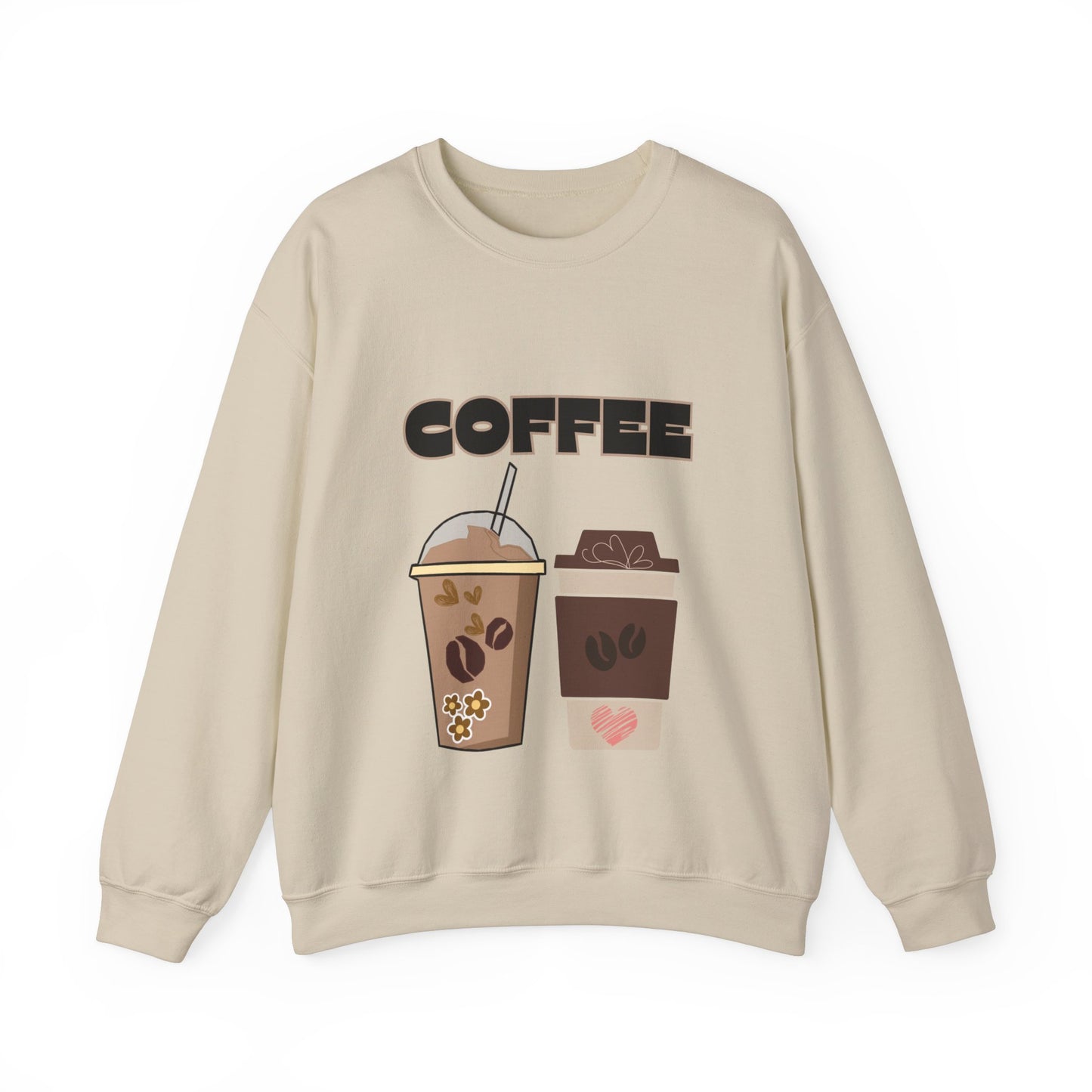 ☕ Coffee Cups Sweatshirt USA | Cozy Unisex Coffee Lover Sweater
