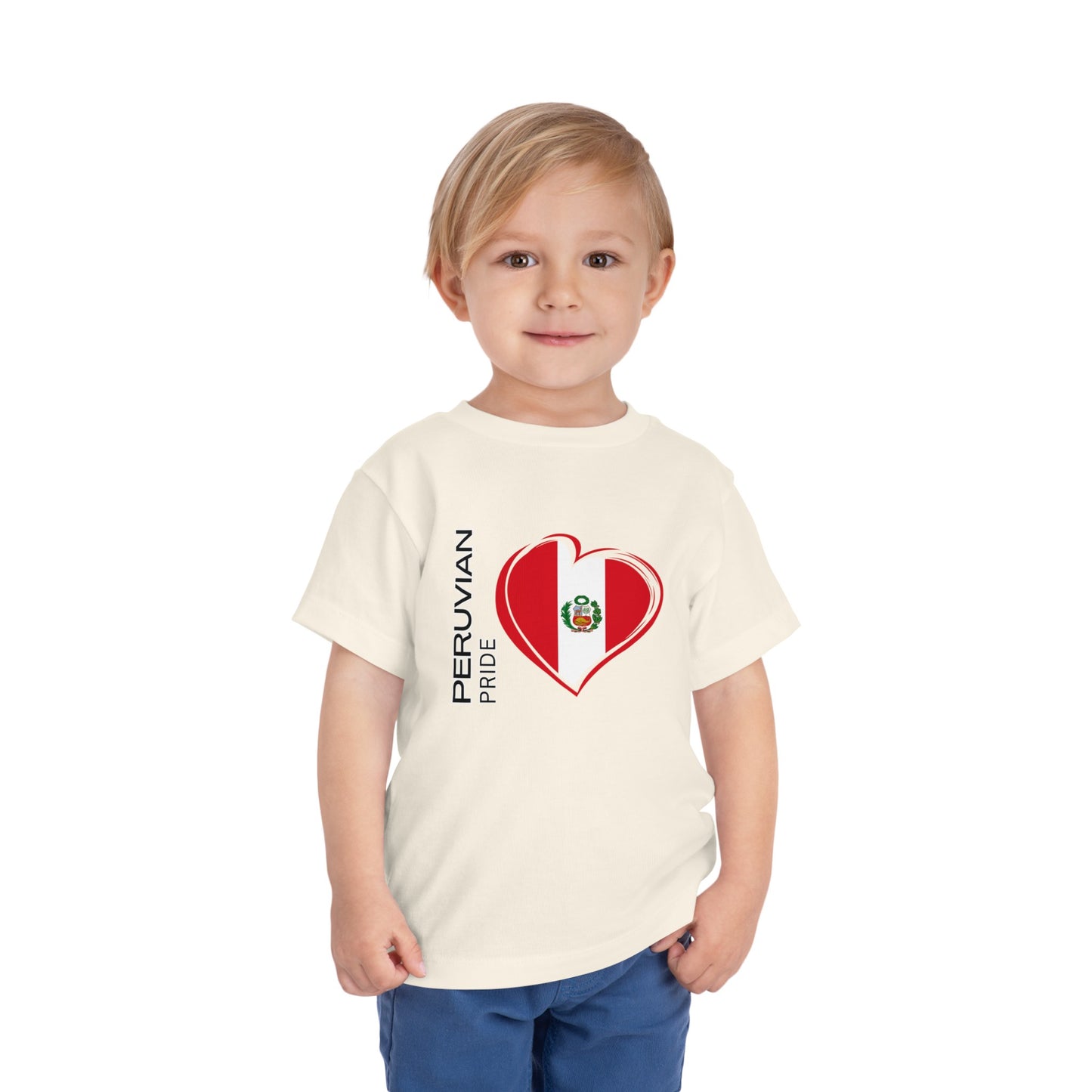 Best PeruvianToddler Short Sleeve Tee "Peruvian Pride Flag"