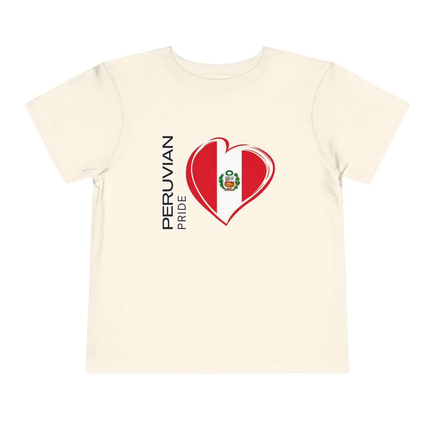 Best PeruvianToddler Short Sleeve Tee "Peruvian Pride Flag"