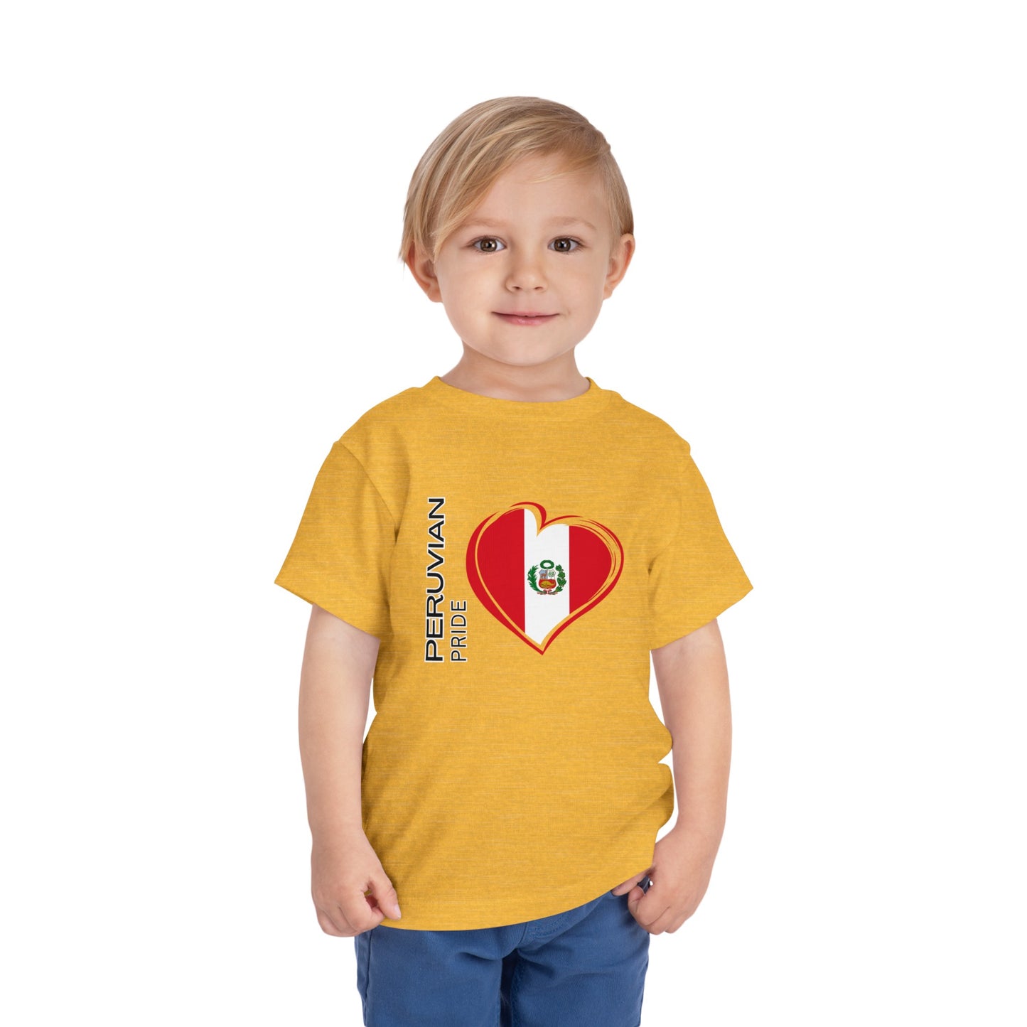 Best PeruvianToddler Short Sleeve Tee "Peruvian Pride Flag"