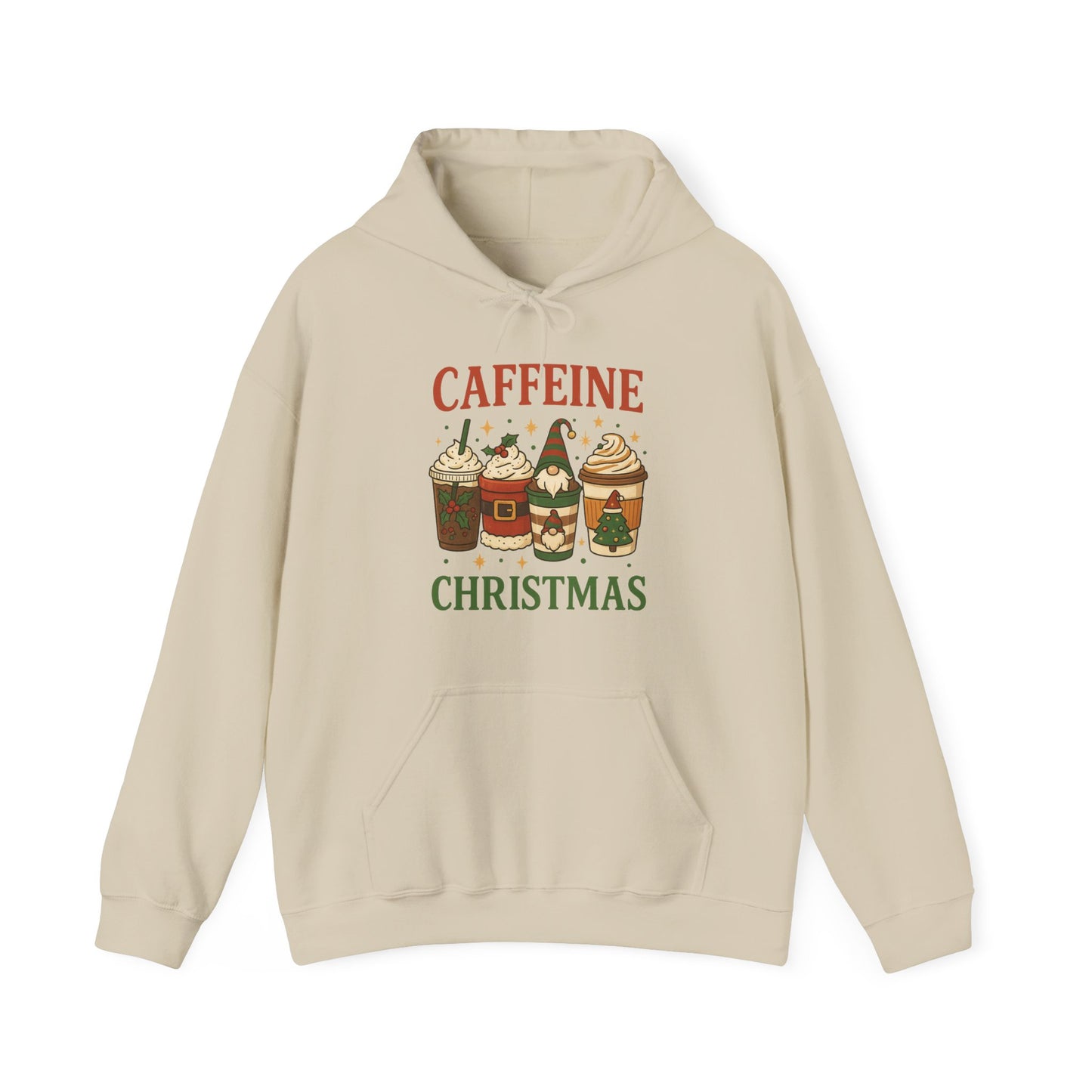 Caffeine Christmas Hoodie USA π
β β Unisex Holiday Coffee Hoodie for Coffee Lovers