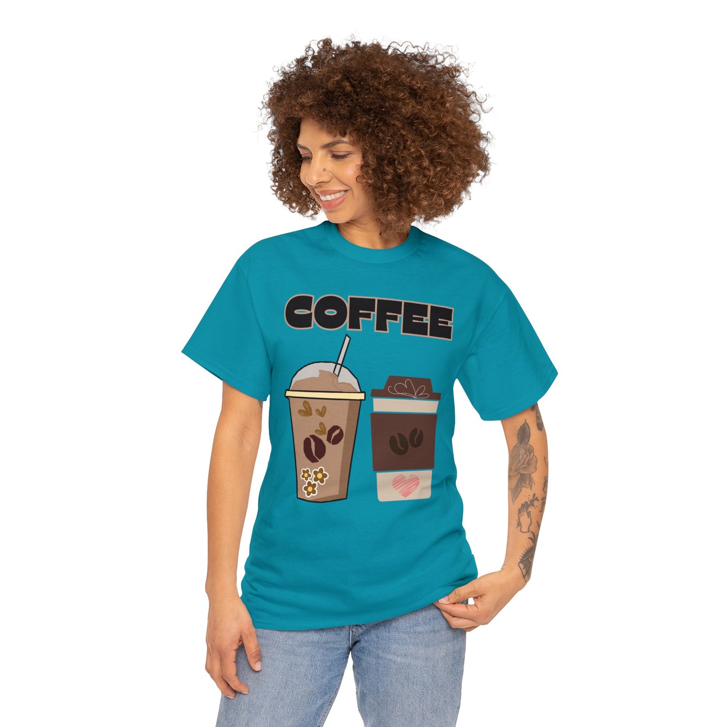 Best Unisex Coffee T-Shirt "Two Cups"