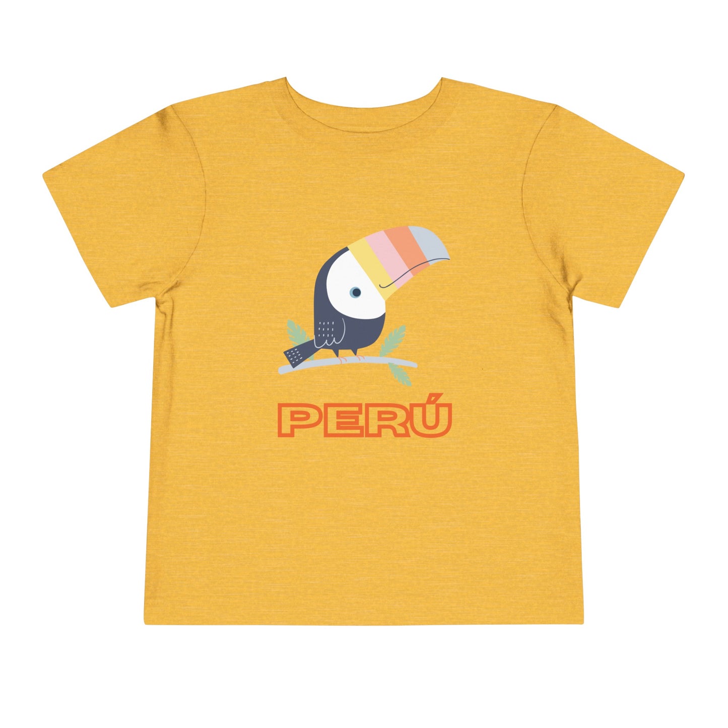 Best PeruvianToddler Short Sleeve Tee "Peru Toucan Colors"