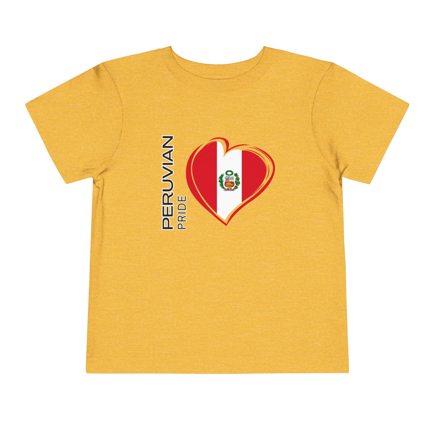 Best PeruvianToddler Short Sleeve Tee "Peruvian Pride Flag"