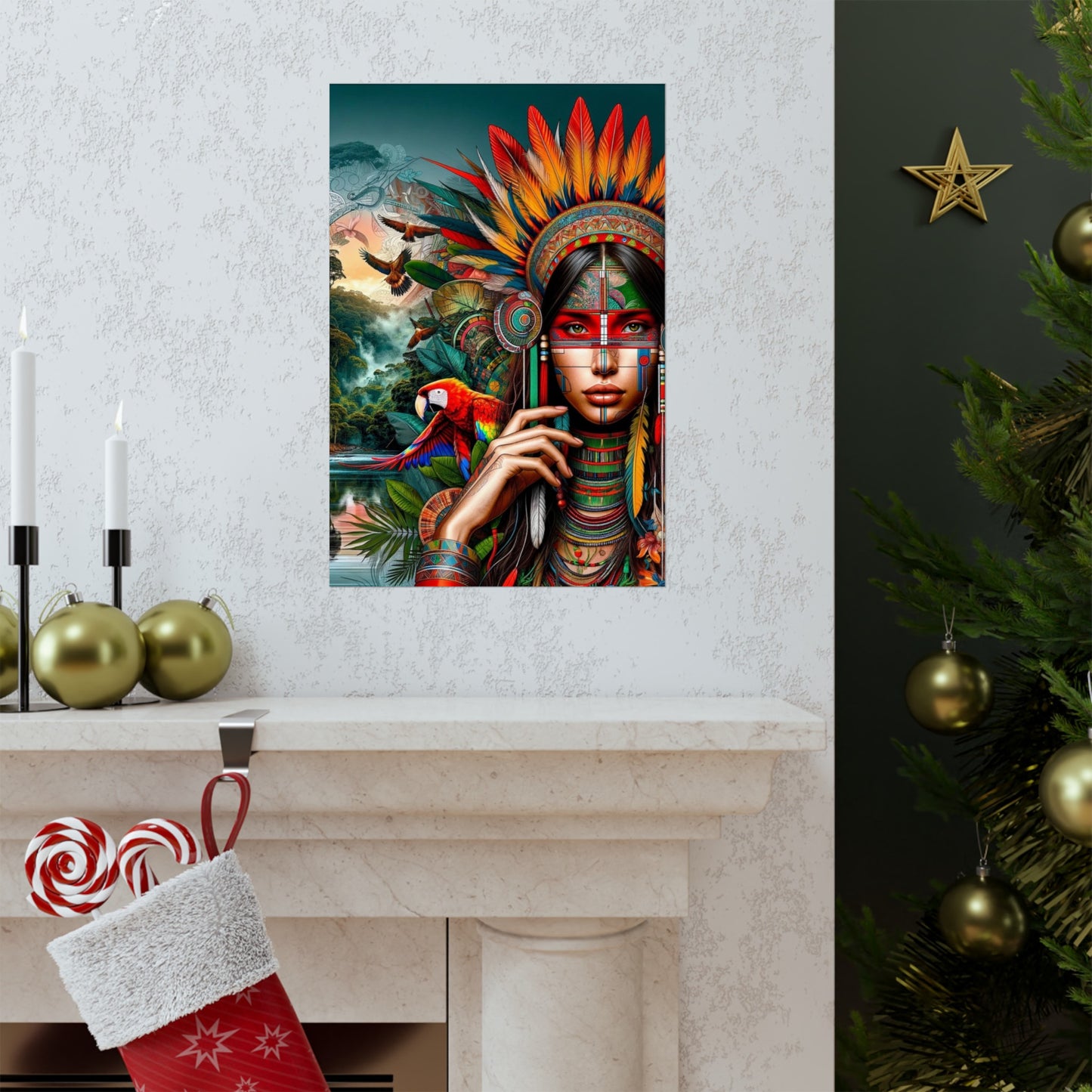 Peruvian Ashaninka Inspired Matte Posters