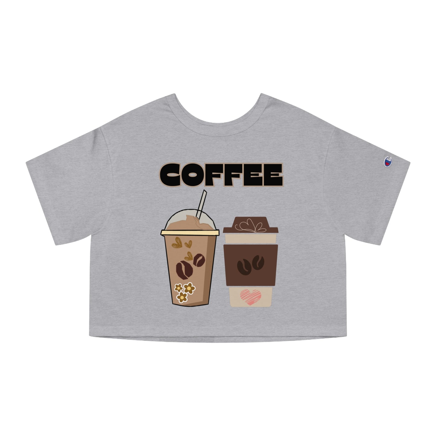 Best Customized Champion Coffee Cropped T-Shirt "Coffee"