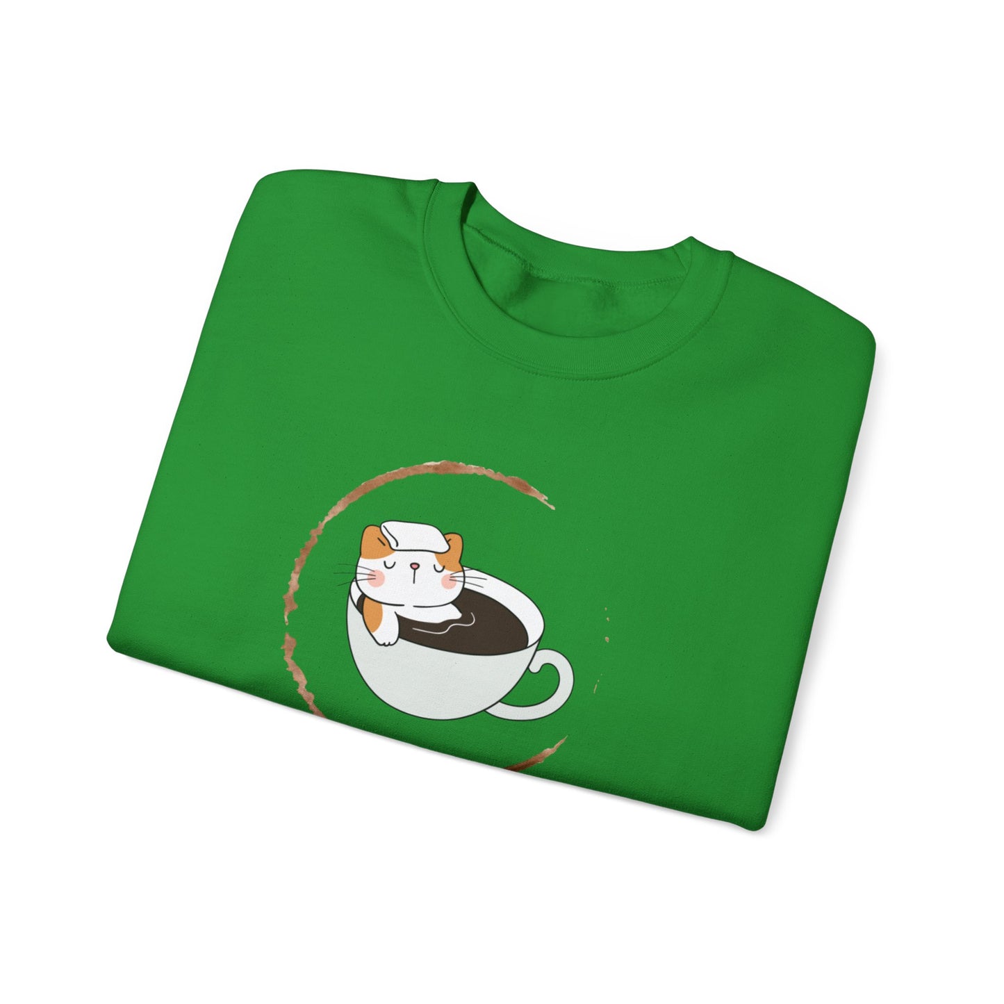 π±β Not a Morning Person Coffee Cat Sweatshirt USA | Funny Unisex Coffee Sweater