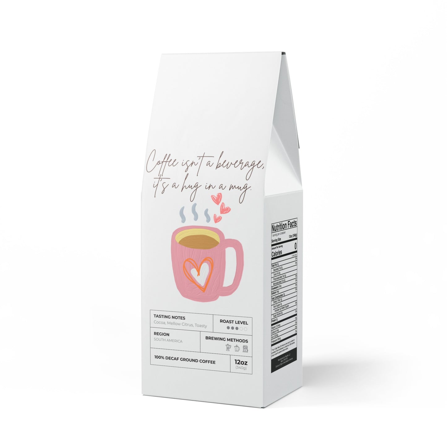 Best Decaf Coffee Blend (Medium Roast) "Coffee isn't a beverage, it's a Hug in a Mug"
