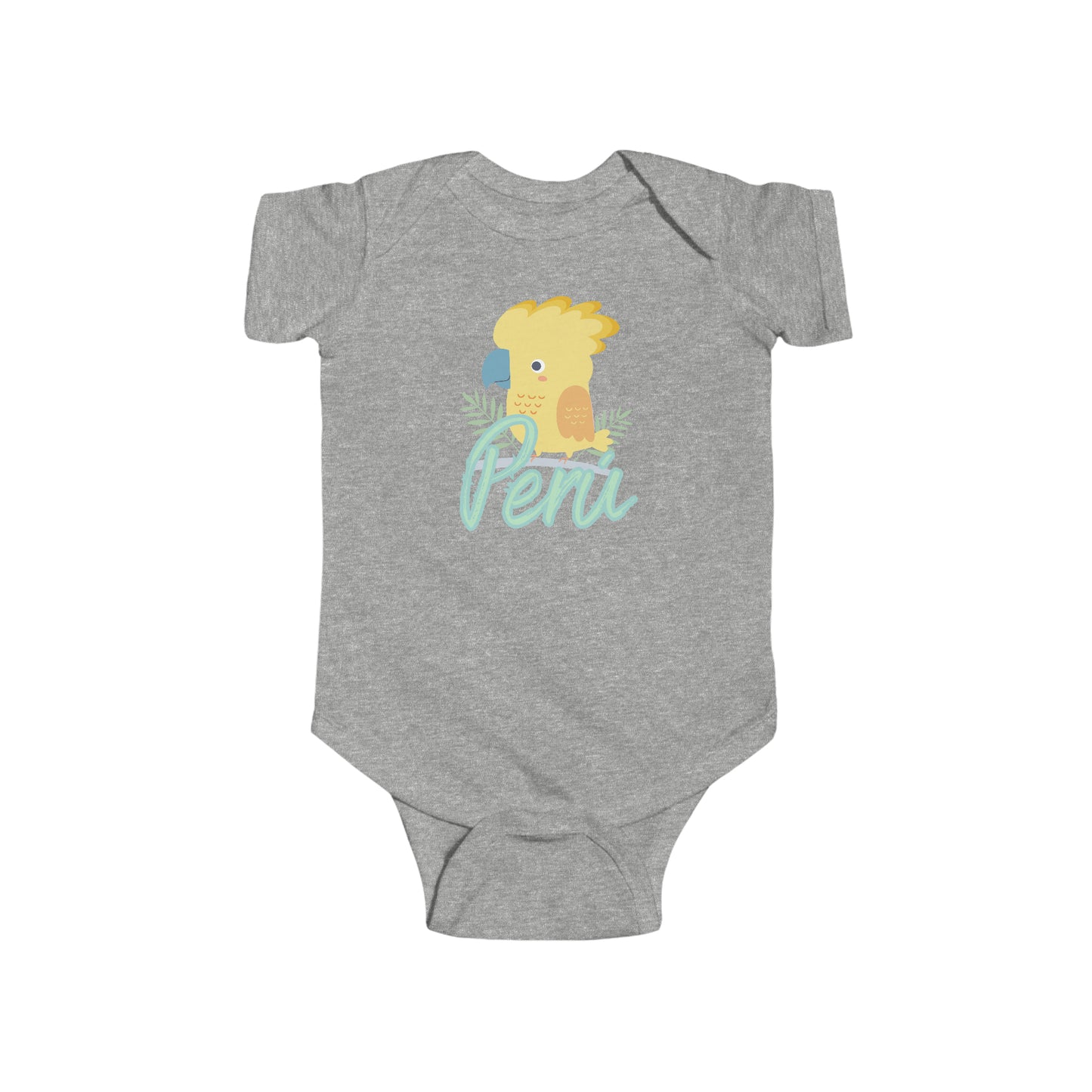 Peruvian Infant Bodysuit 'Gallito de las Rocas'