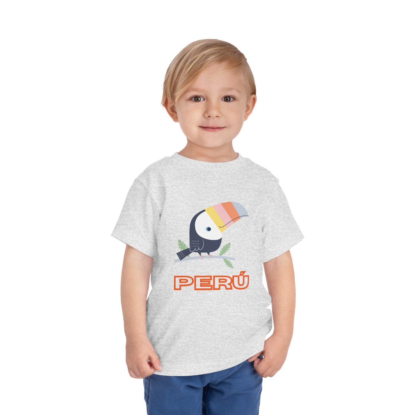 Best PeruvianToddler Short Sleeve Tee "Peru Toucan Colors"