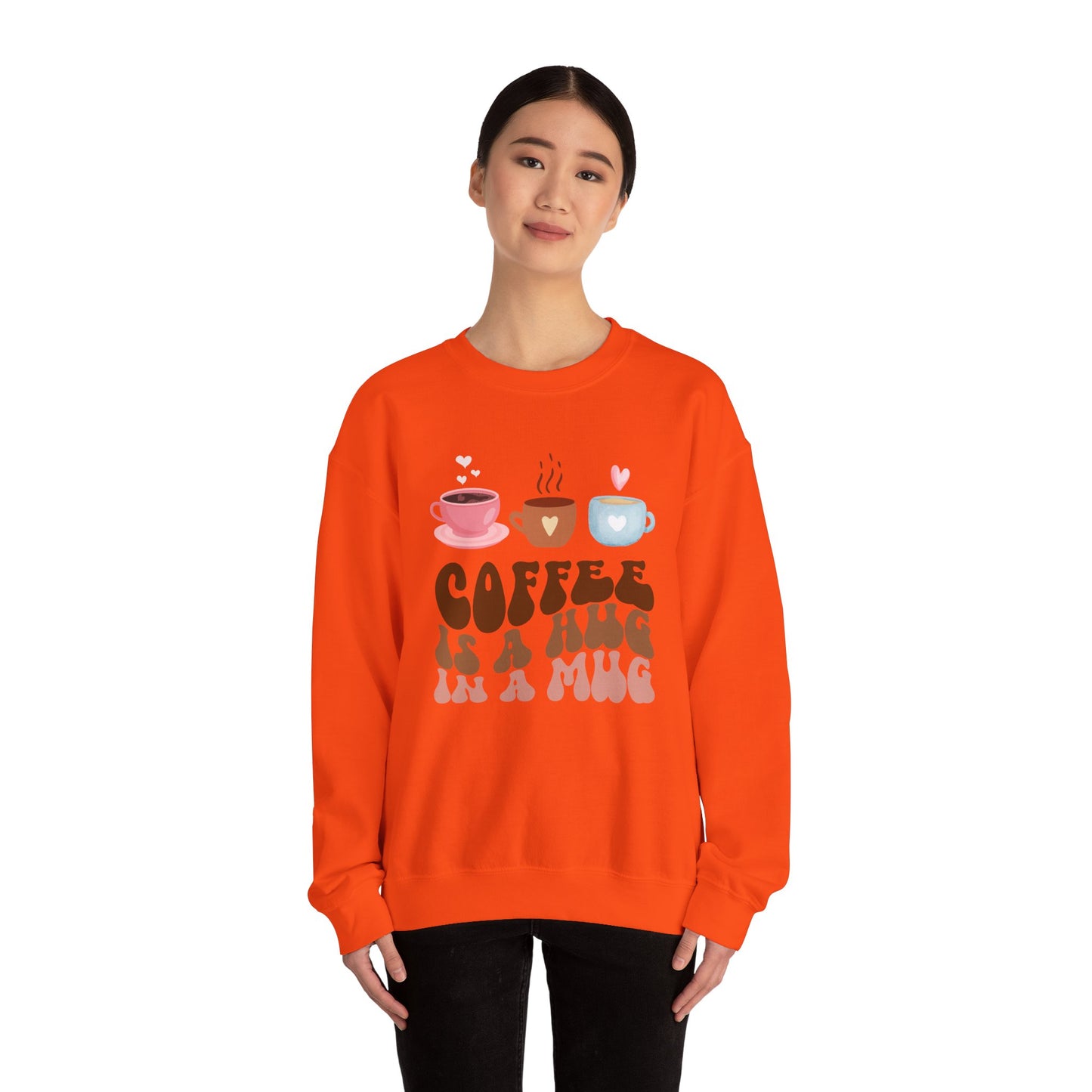 ☕ Coffee Is a Hug in a Mug Sweatshirt USA | Cozy Unisex Sweater