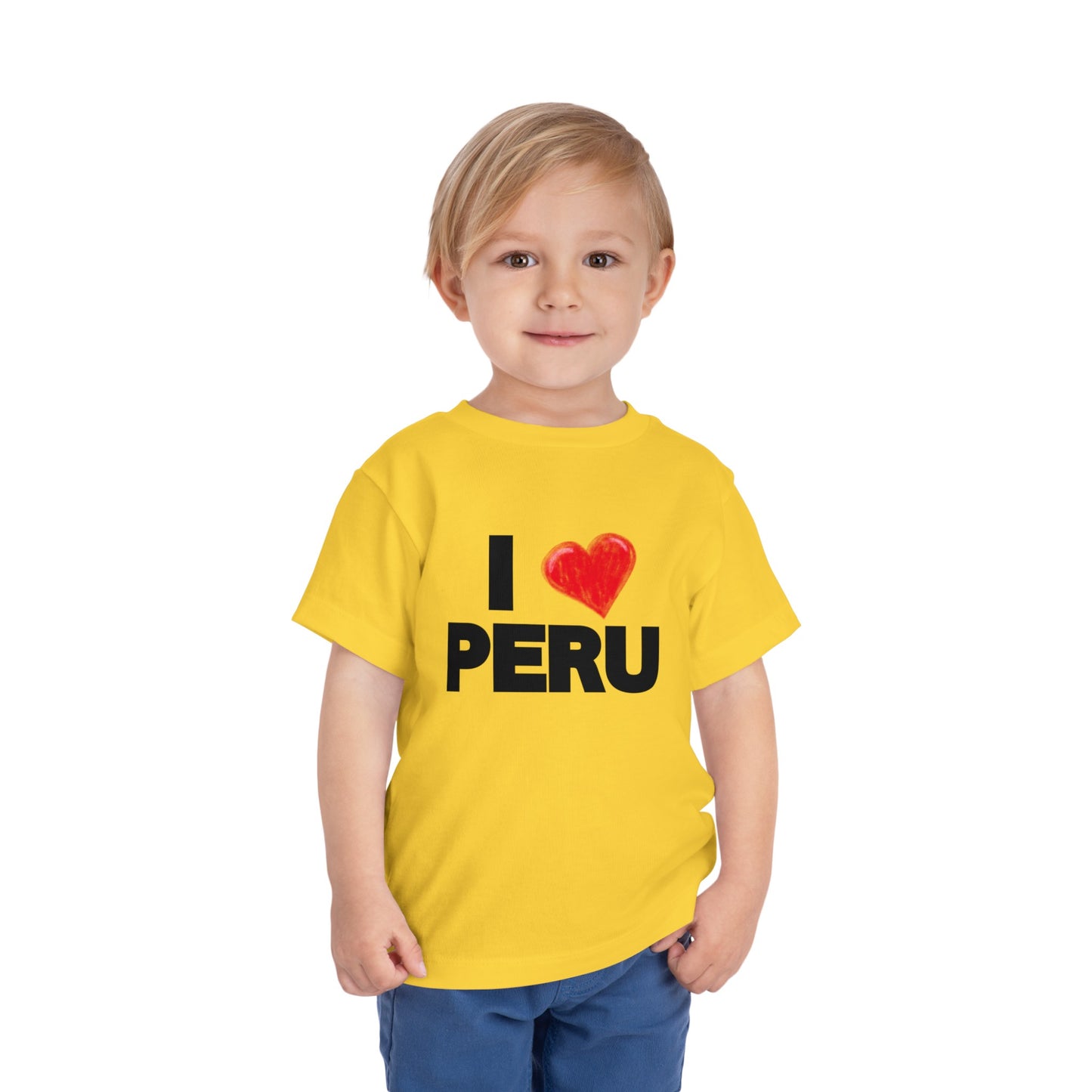 Best PeruvianToddler Short Sleeve Tee "I Love Peru"