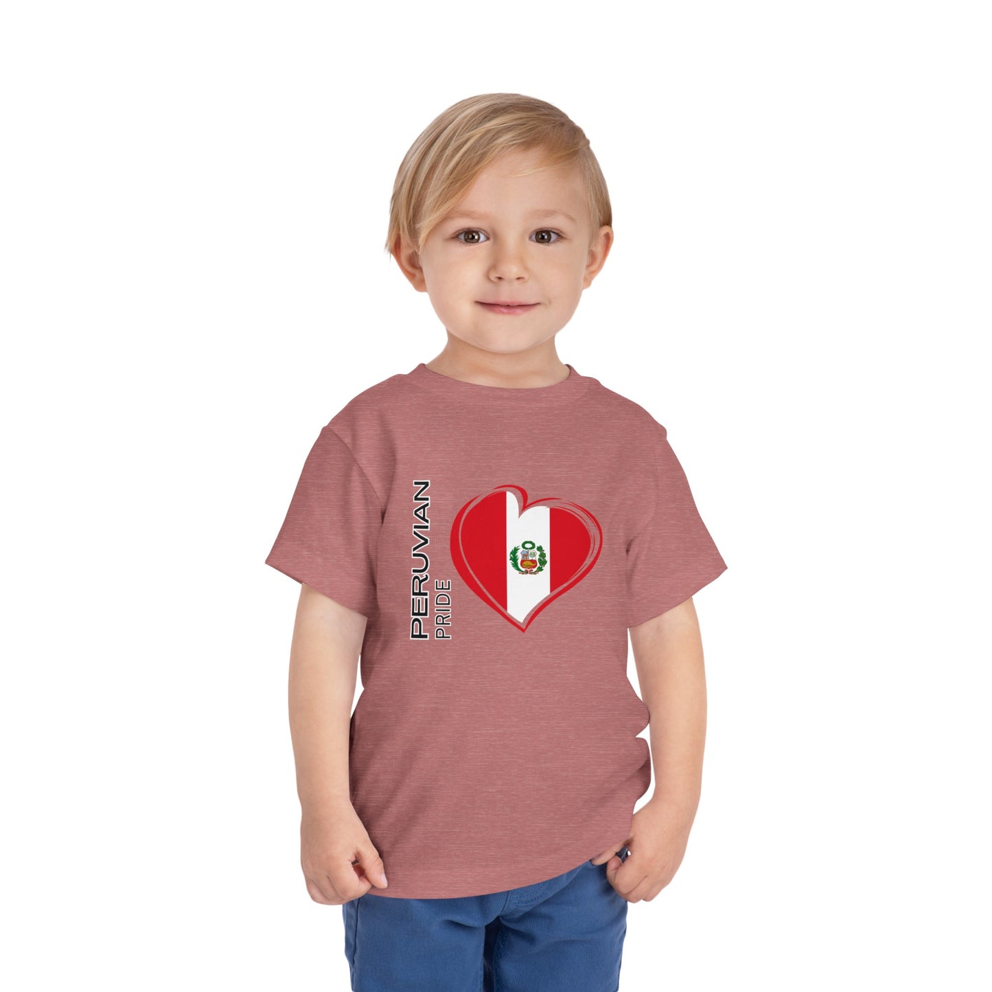 Best PeruvianToddler Short Sleeve Tee "Peruvian Pride Flag"