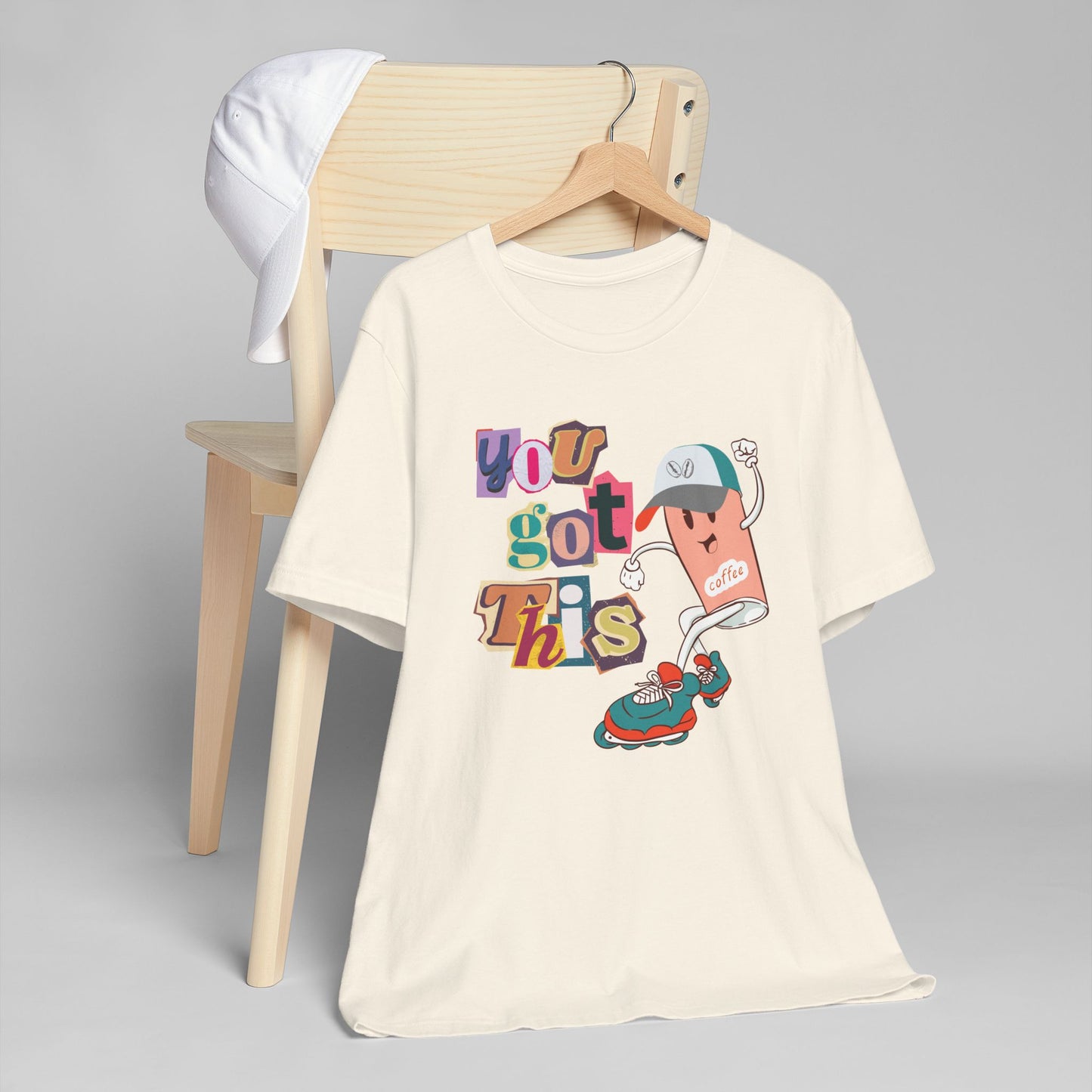 You Got This Coffee Skater T-Shirt – Fun Motivational Graphic Tee for Coffee Lovers (USA Only)