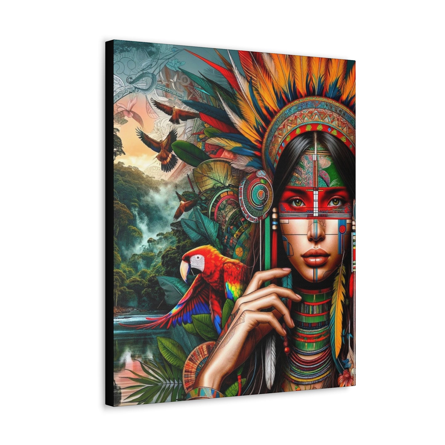 Peruvian Ashaninka Inspired Canvas Prints