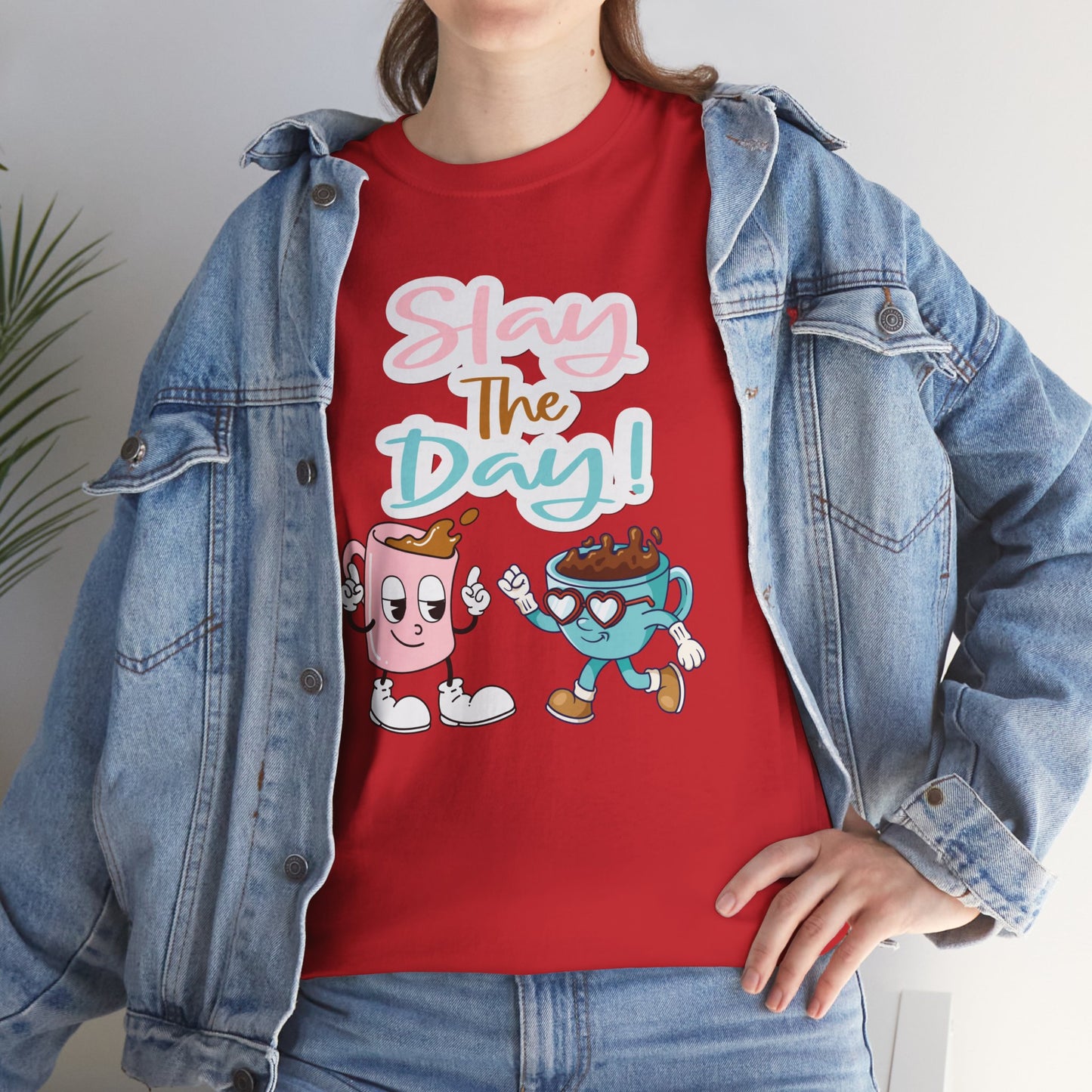 Best Unisex Coffee Tee That's Serving Motivation: Pastel Power Brew 'Slay the Day'