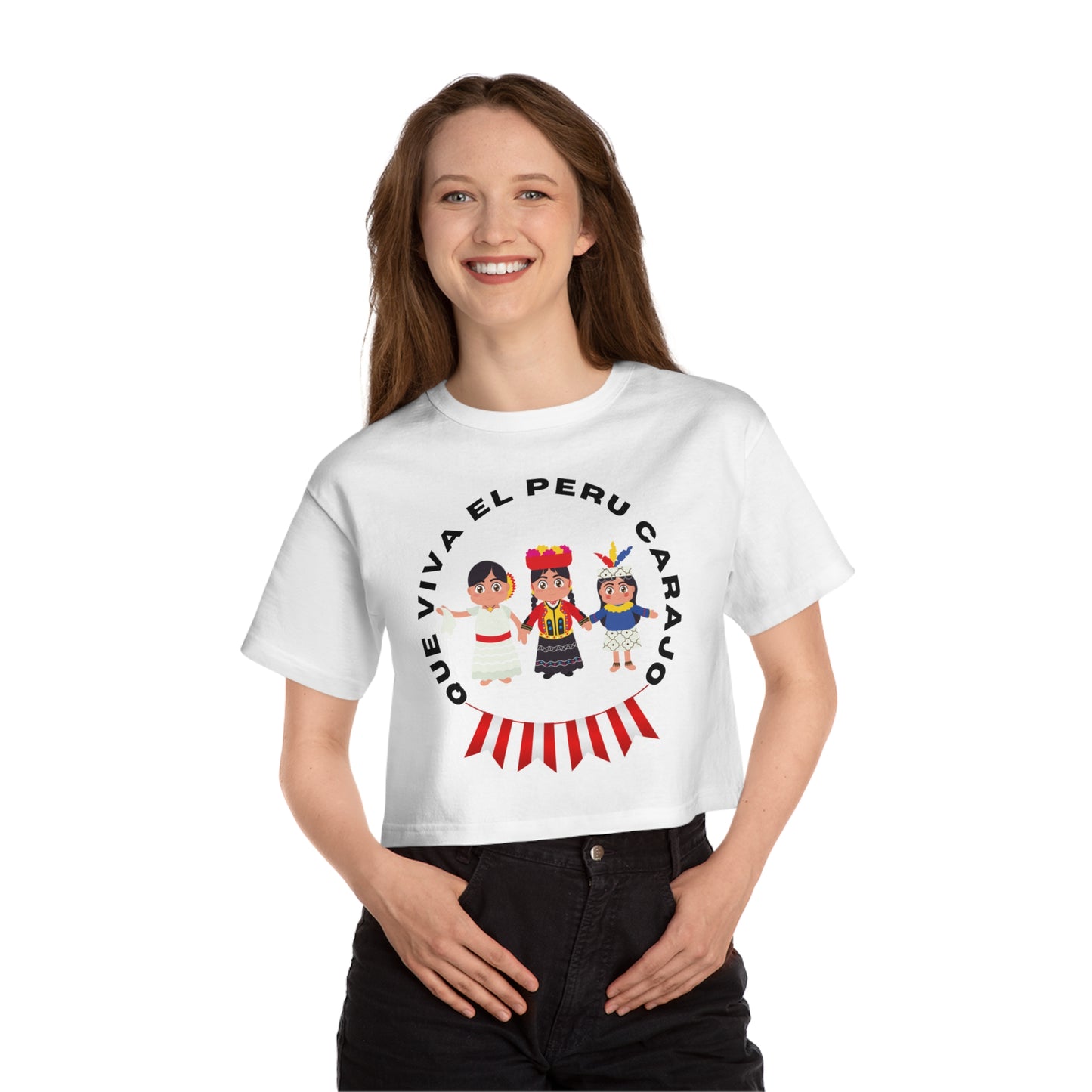Best Peruvian Champion Cropped T-Shirt "Que Viva el Peru Carajo He Dicho"