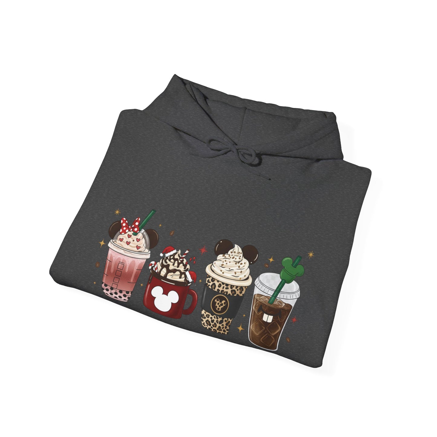 Playful Coffee Drinks Hoodie USA ☕✨ – Unisex Hoodie for Coffee Lovers