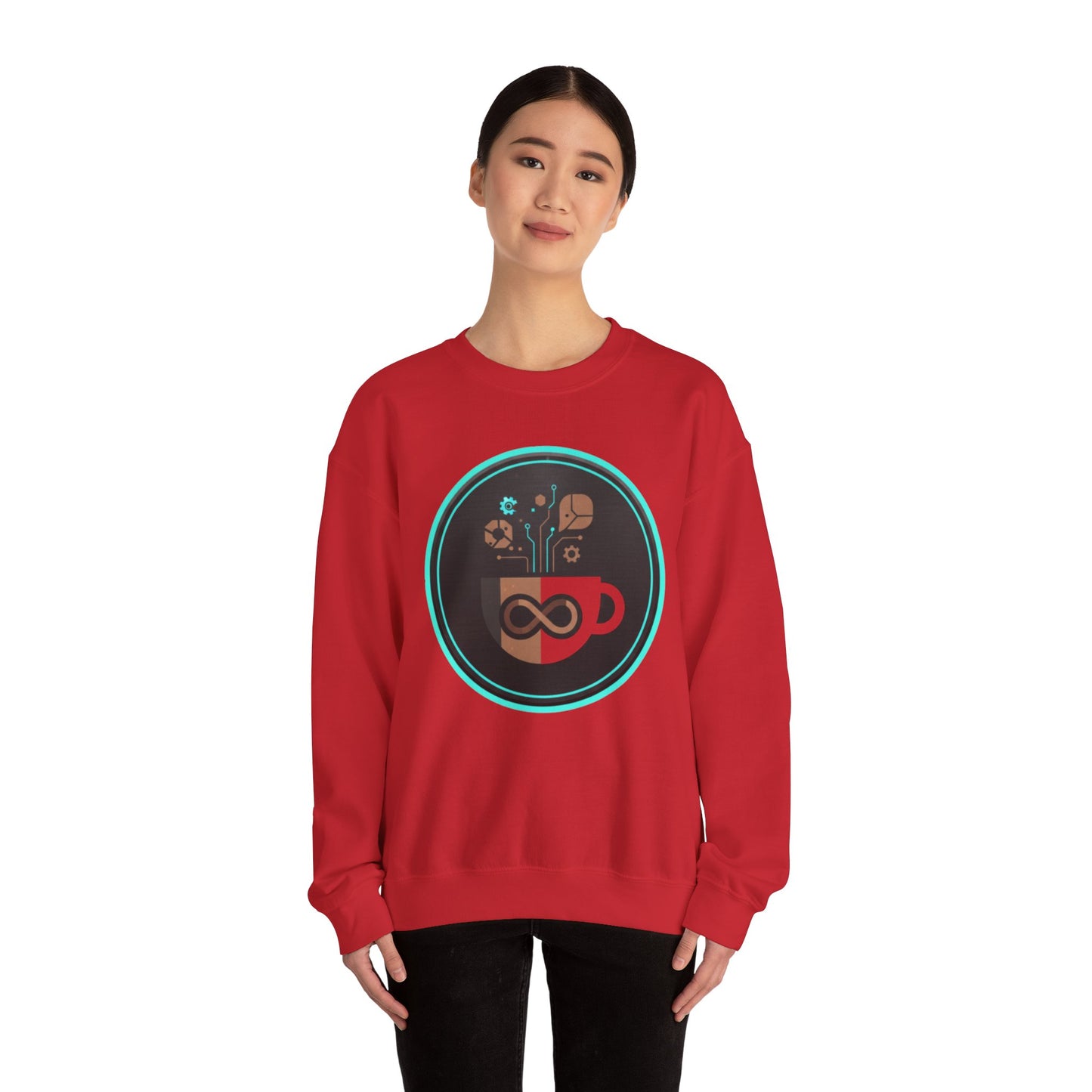 ♻️☕ Eco-Tech Coffee Infinity Sweatshirt USA | Sustainable Unisex Coffee Sweater
