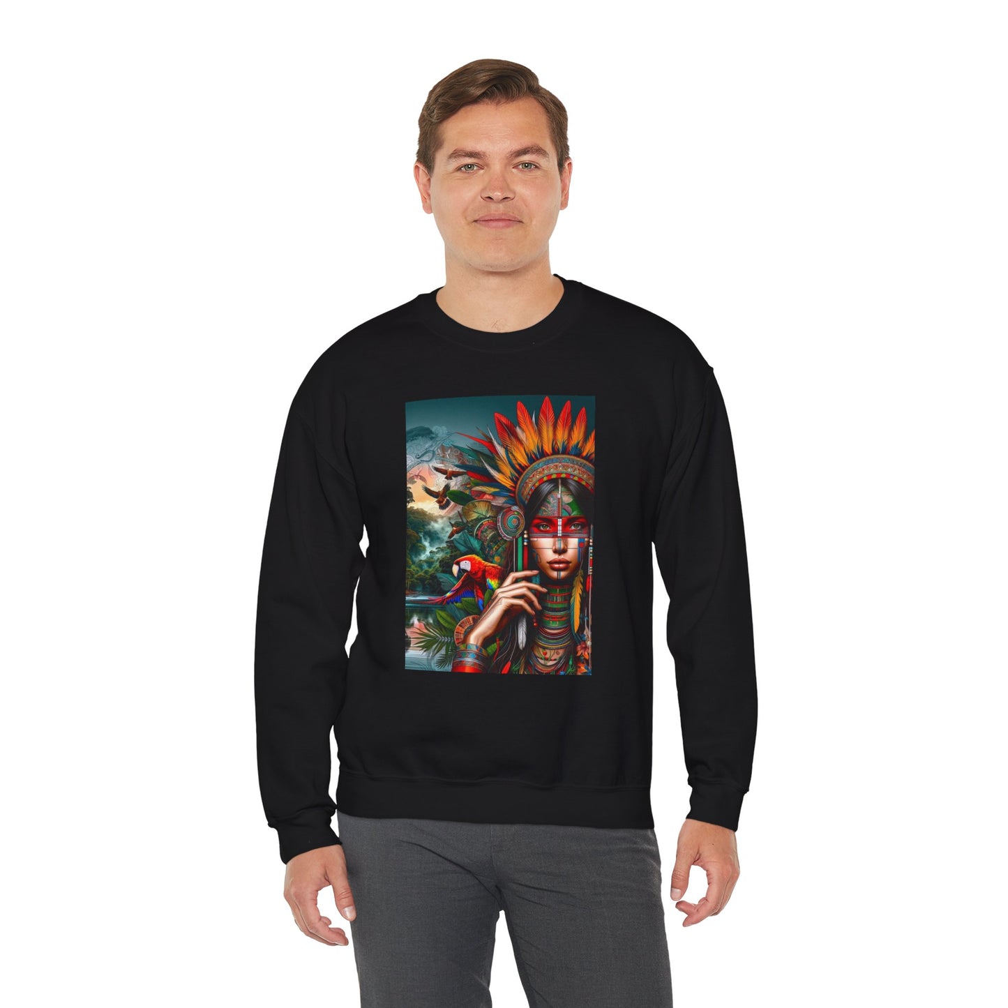 Best Unisex Sweatshirt Peruvian Inspired Ashaninka Girl