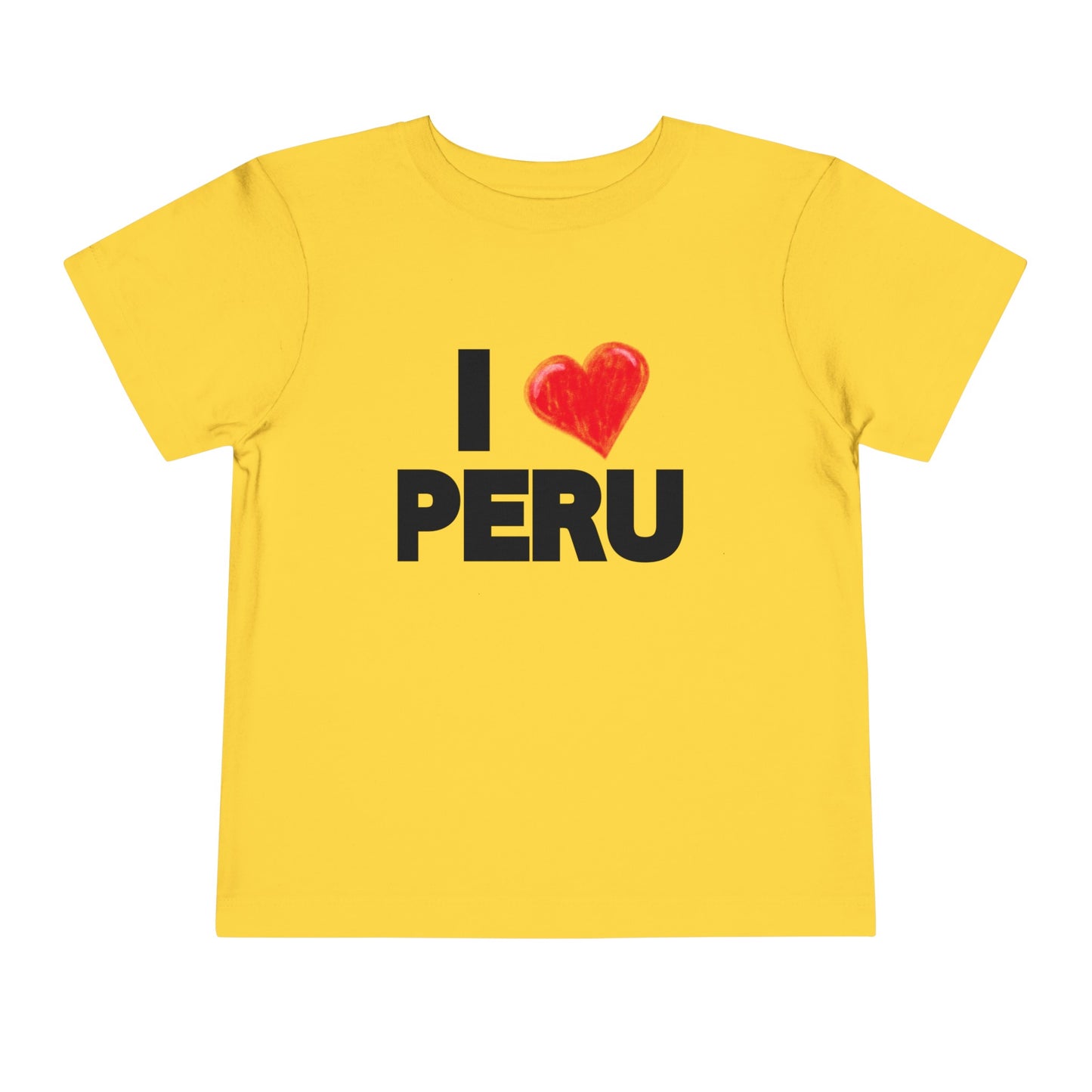 Best PeruvianToddler Short Sleeve Tee "I Love Peru"
