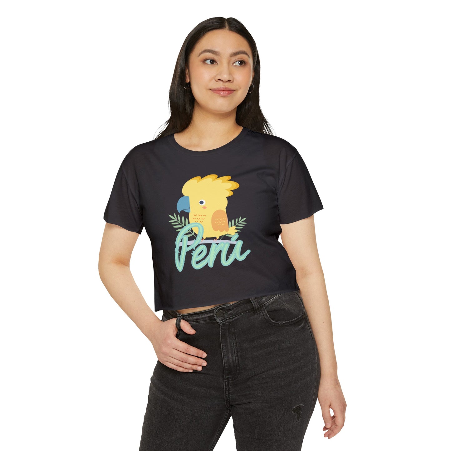 Peruvian Crop Top "Gallito de Las Rocas"