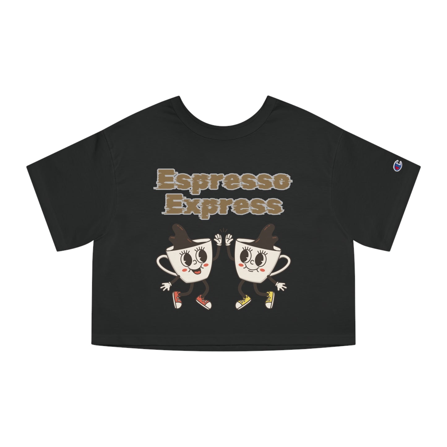 Best customized Champion Coffee Tee That's Perking Up Fashion: Crop & Caffeinate