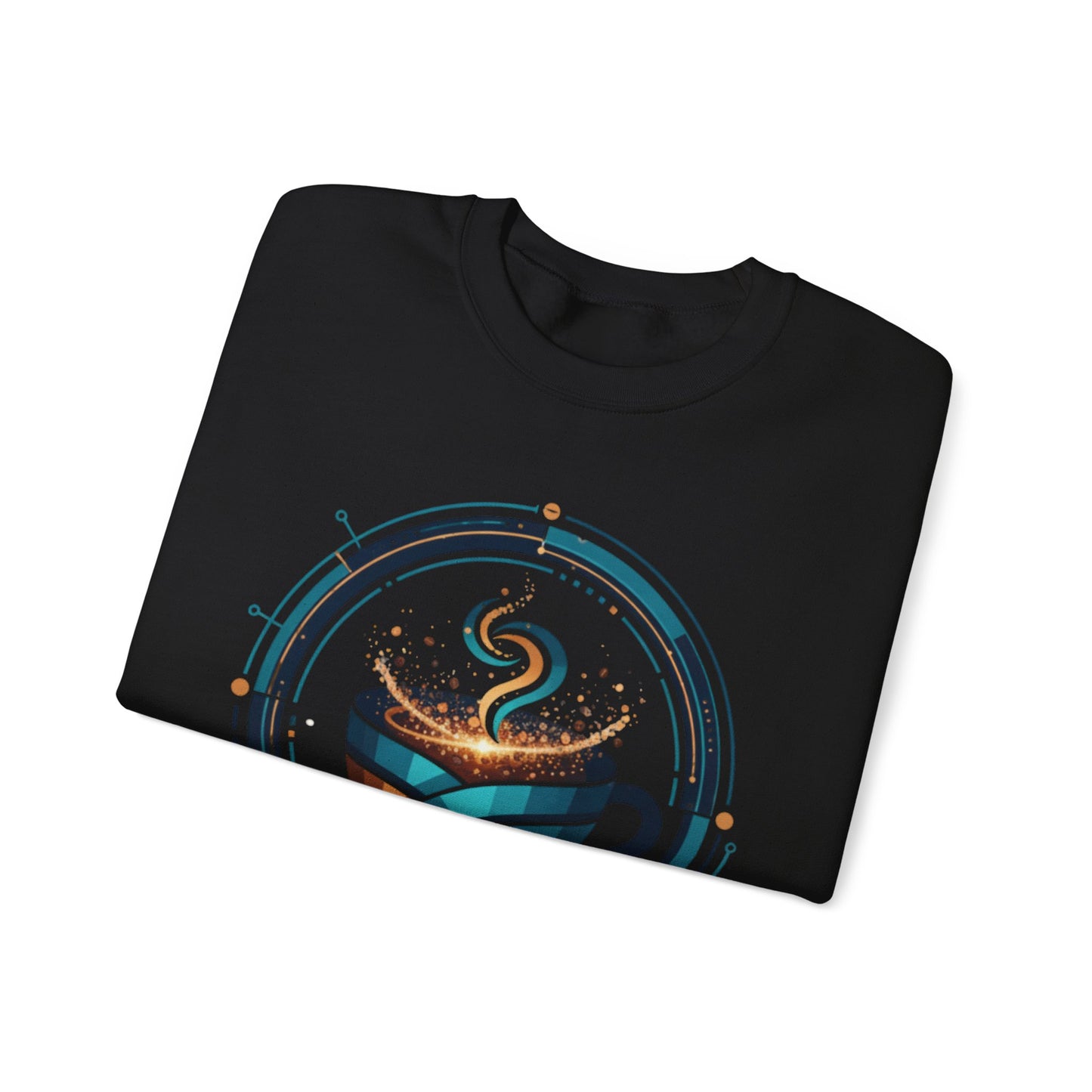 π΅β Futuristic Coffee Cup Sweatshirt USA | Eco-Friendly Unisex Coffee Sweater