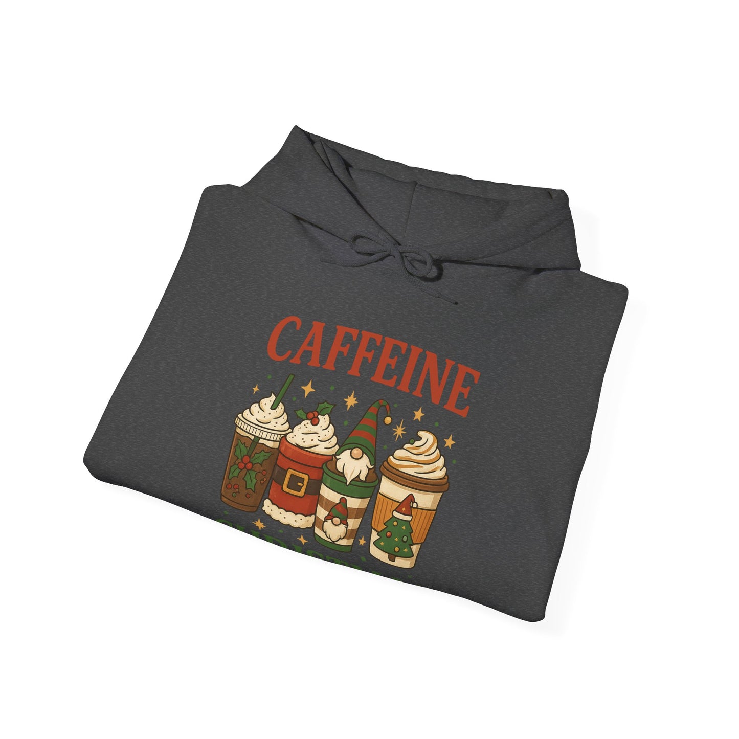 Caffeine Christmas Hoodie USA π
β β Unisex Holiday Coffee Hoodie for Coffee Lovers