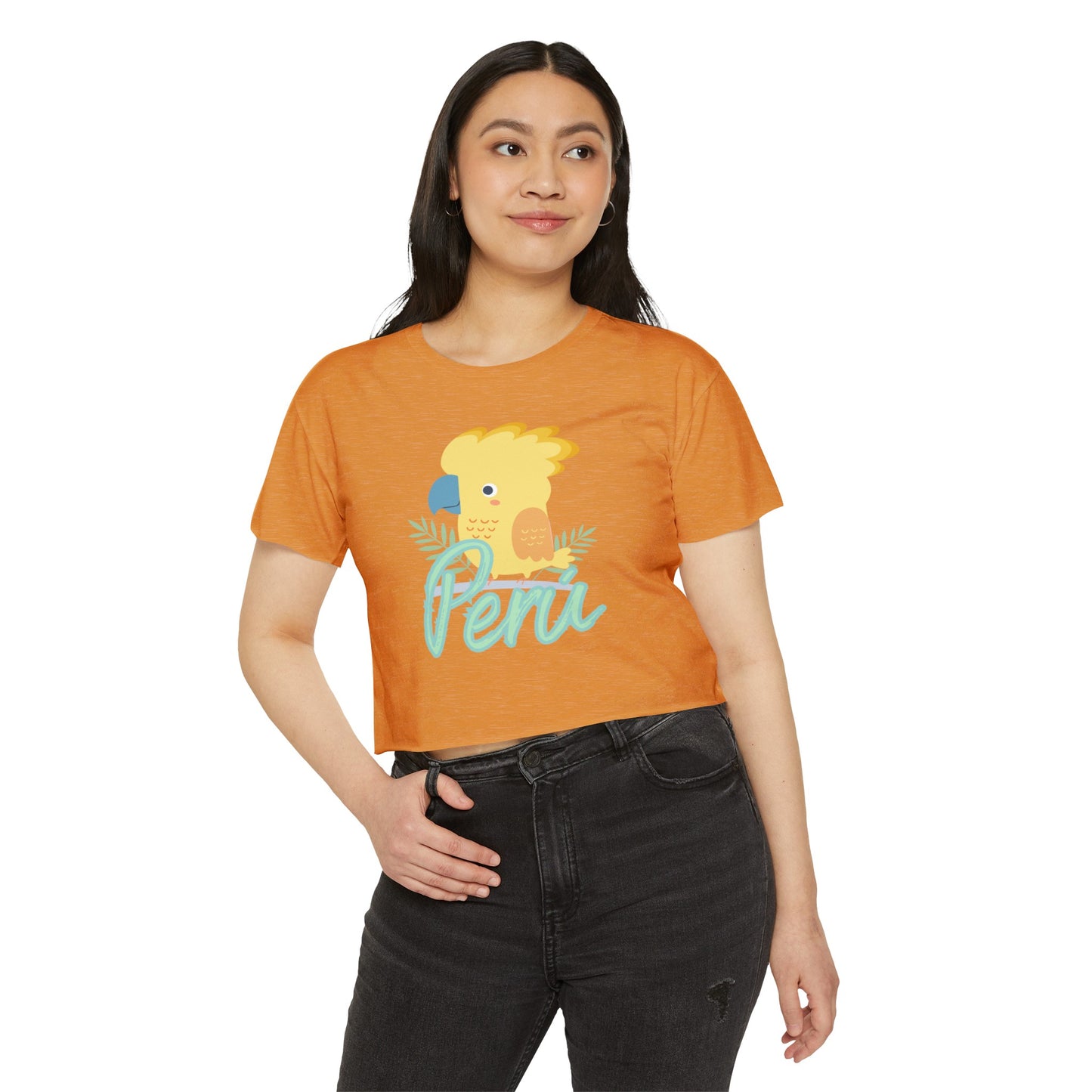 Peruvian Crop Top "Gallito de Las Rocas"