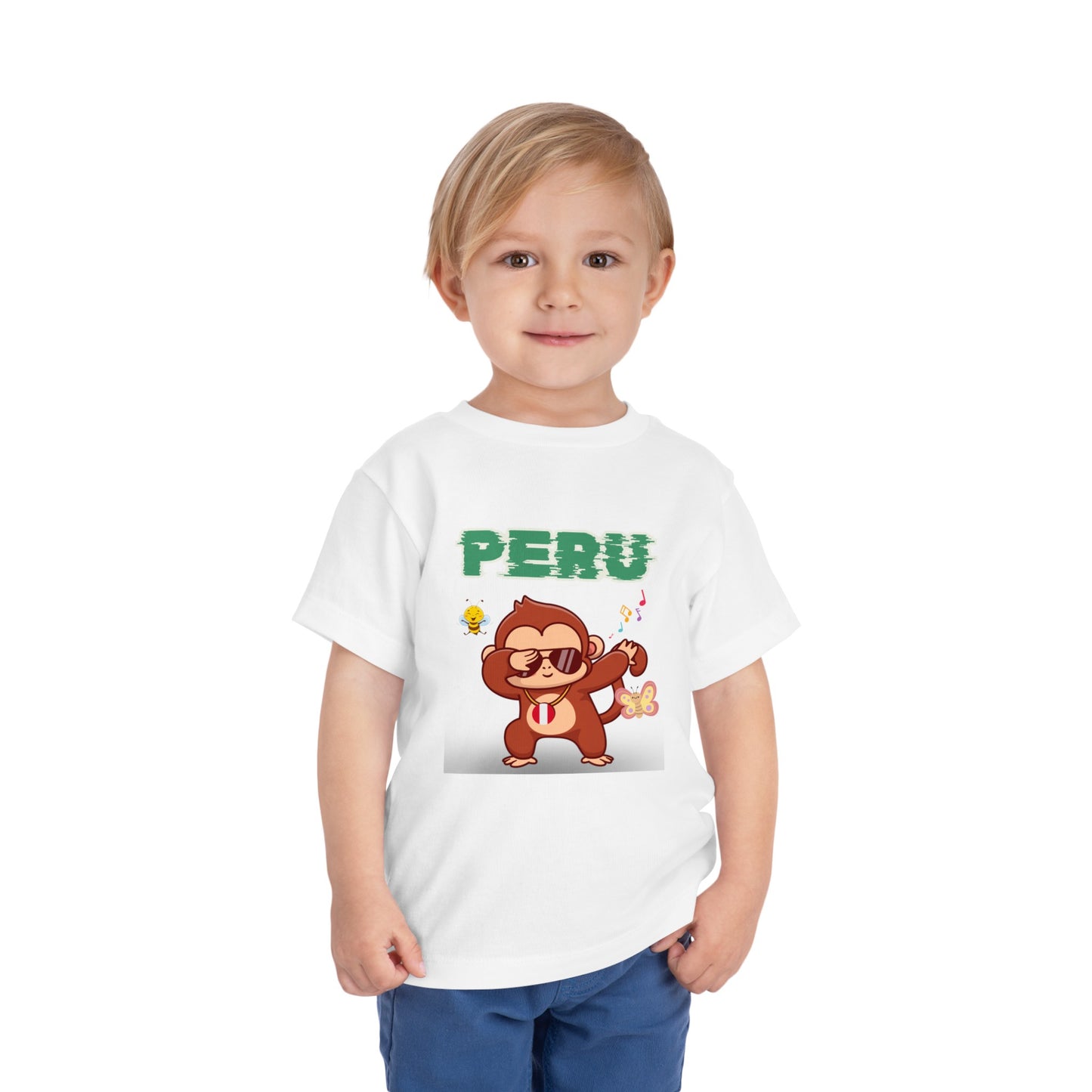 Best PeruvianToddler Short Sleeve Tee "Peruvian Jungle Party"