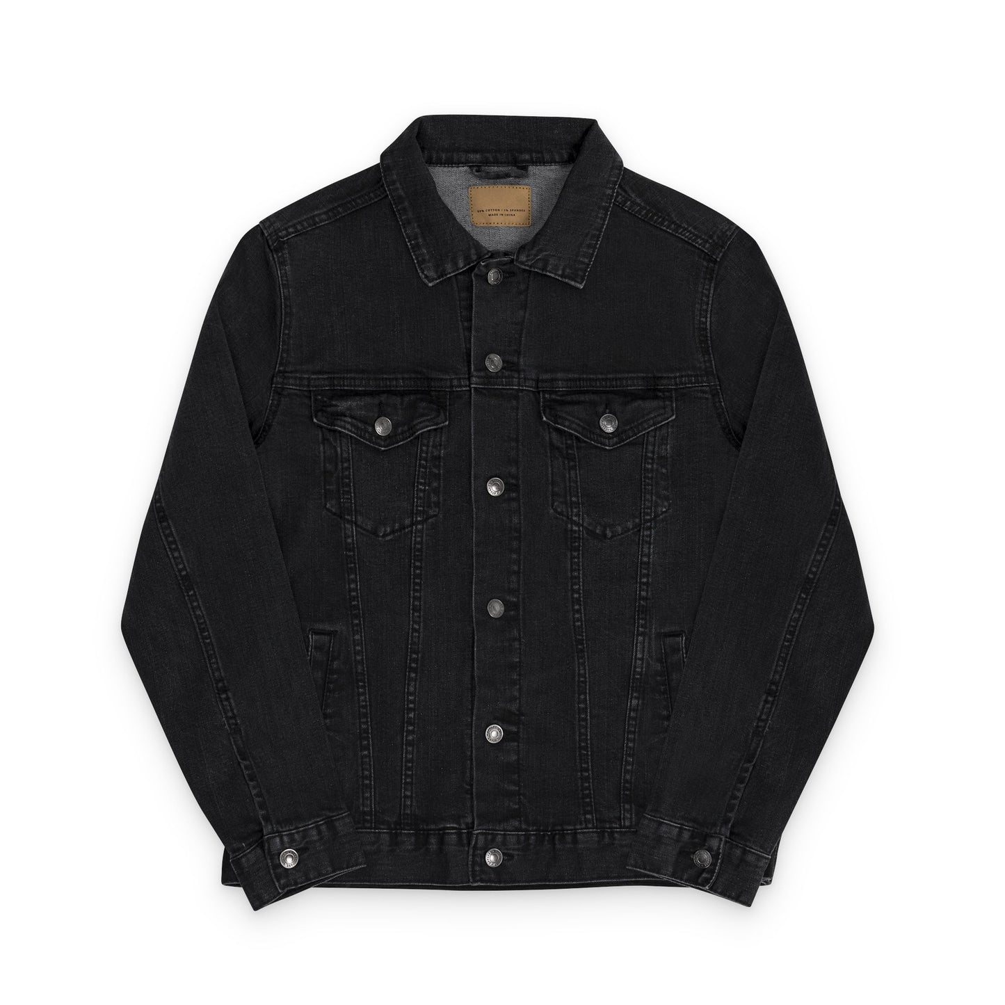 Bold Coffee Logo Denim Jacket – Unisex Embroidered Style (USA Only)