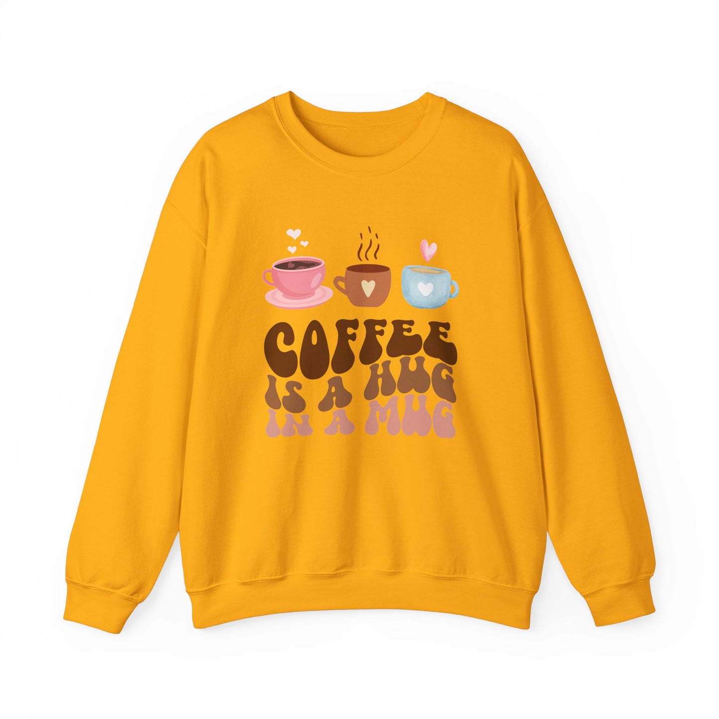 ☕ Coffee Is a Hug in a Mug Sweatshirt USA | Cozy Unisex Sweater