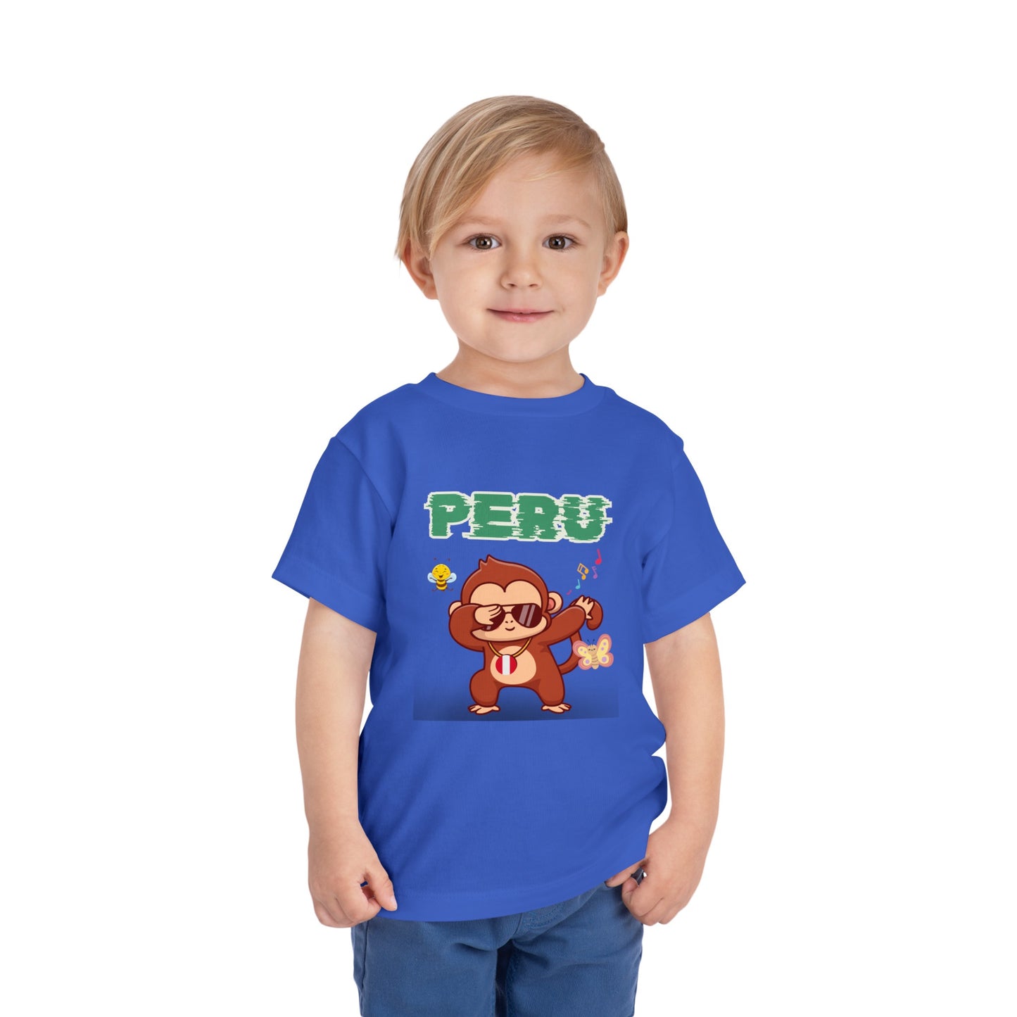 Best PeruvianToddler Short Sleeve Tee "Peruvian Jungle Party"