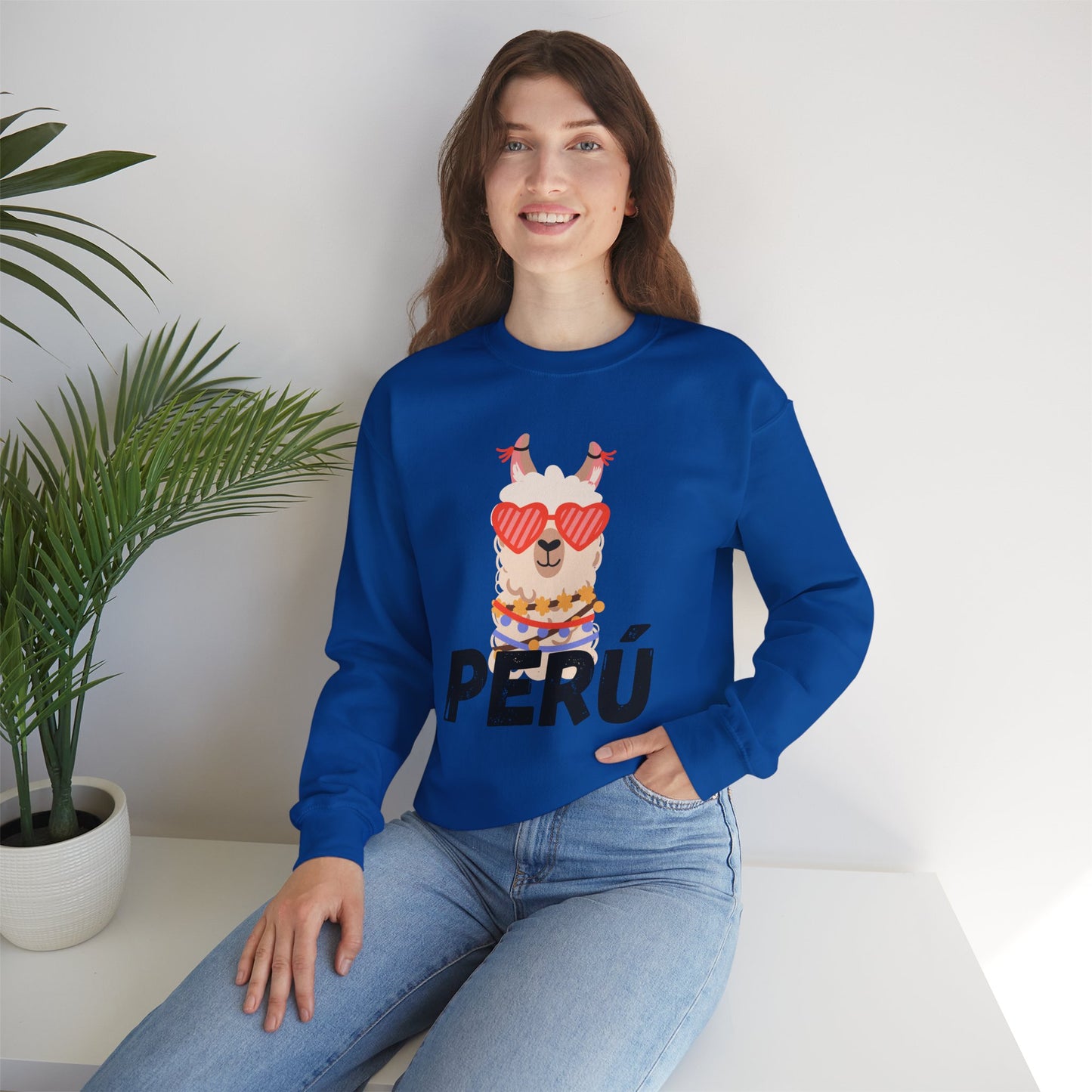 Best Unisex Sweatshirt Peruvian Inspired "Llama Heart"