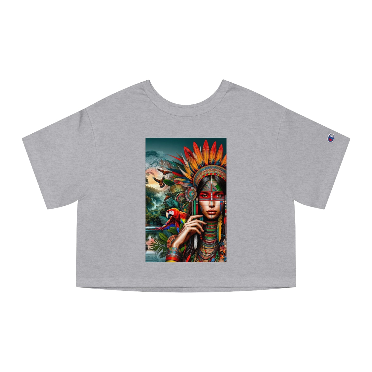 Champion Peruvian Cropped T-Shirt "Ashaninka Girl"