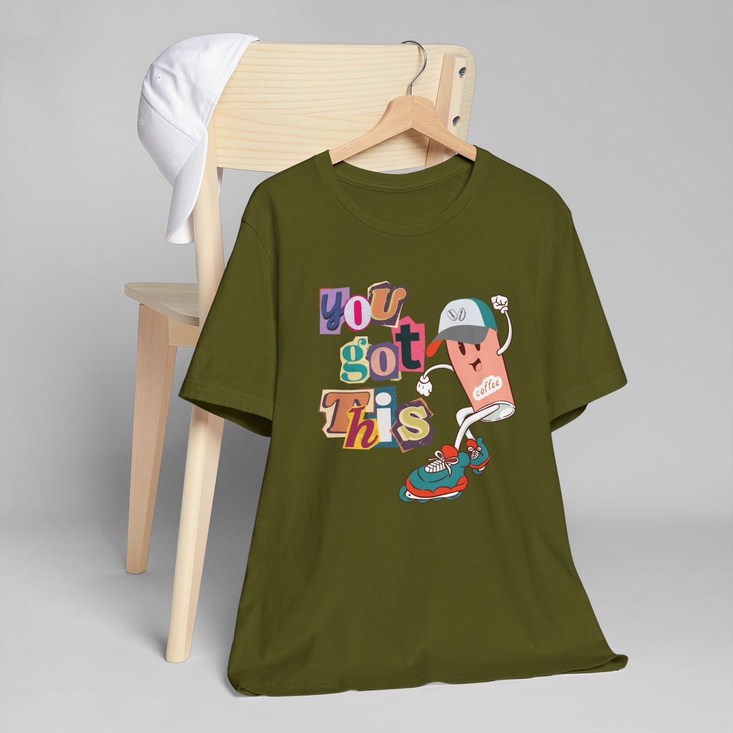 You Got This Coffee Skater T-Shirt – Fun Motivational Graphic Tee for Coffee Lovers (USA Only)