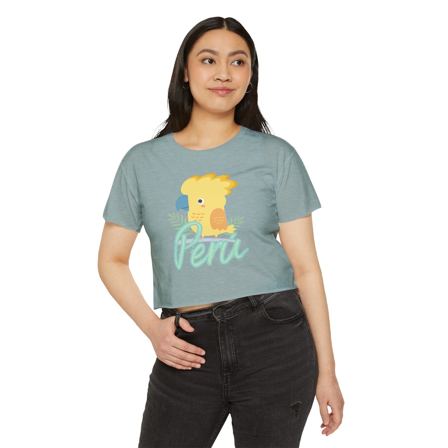 Peruvian Crop Top "Gallito de Las Rocas"