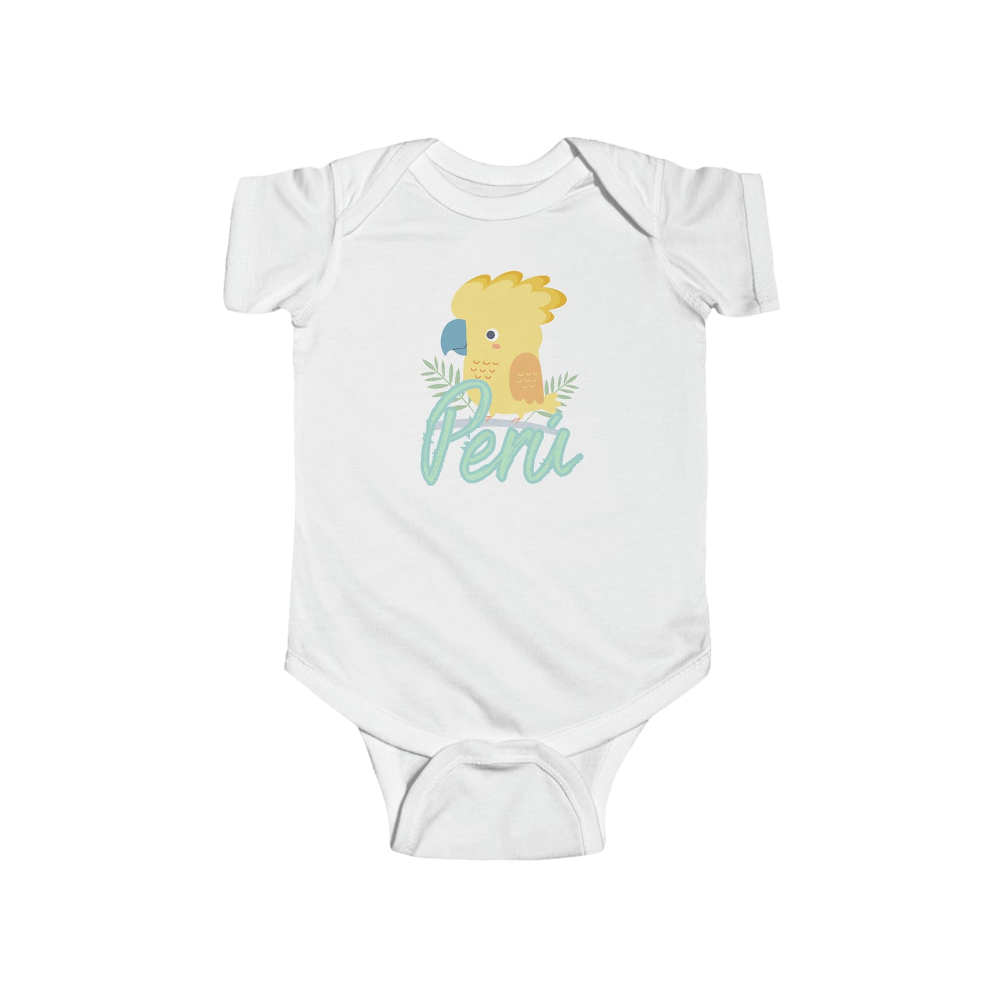 Peruvian Infant Bodysuit 'Gallito de las Rocas'