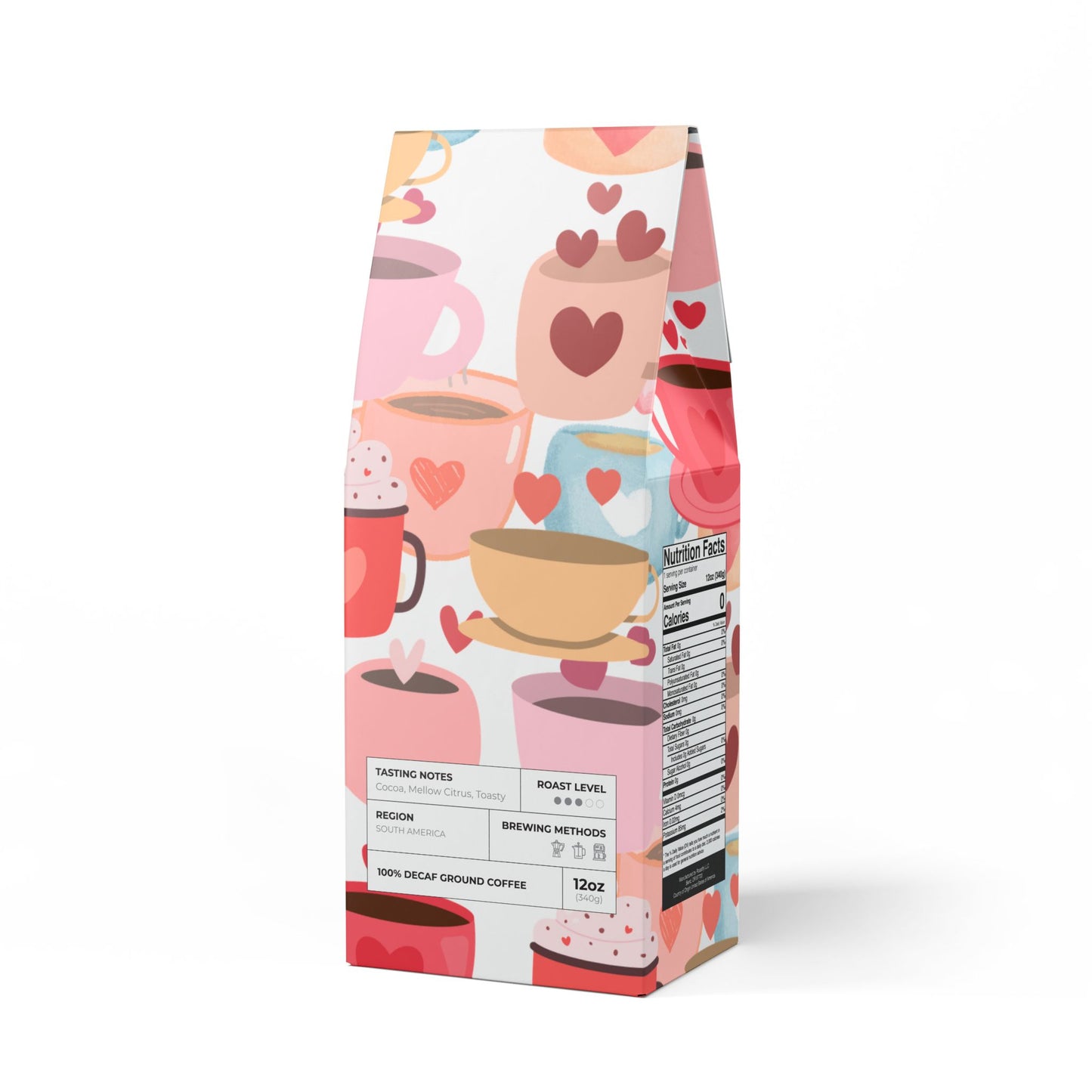 Best Decaf Coffee Blend (Medium Roast) "Coffee Mugs Heart"