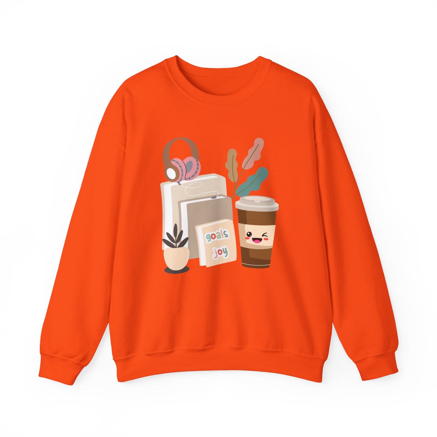 ☕ Goals & Joy Coffee Sweatshirt USA | Motivational Unisex Sweater